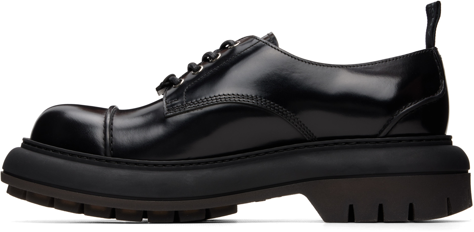 Givenchy - Black 'Givenchy Cargo' Leather Derbys