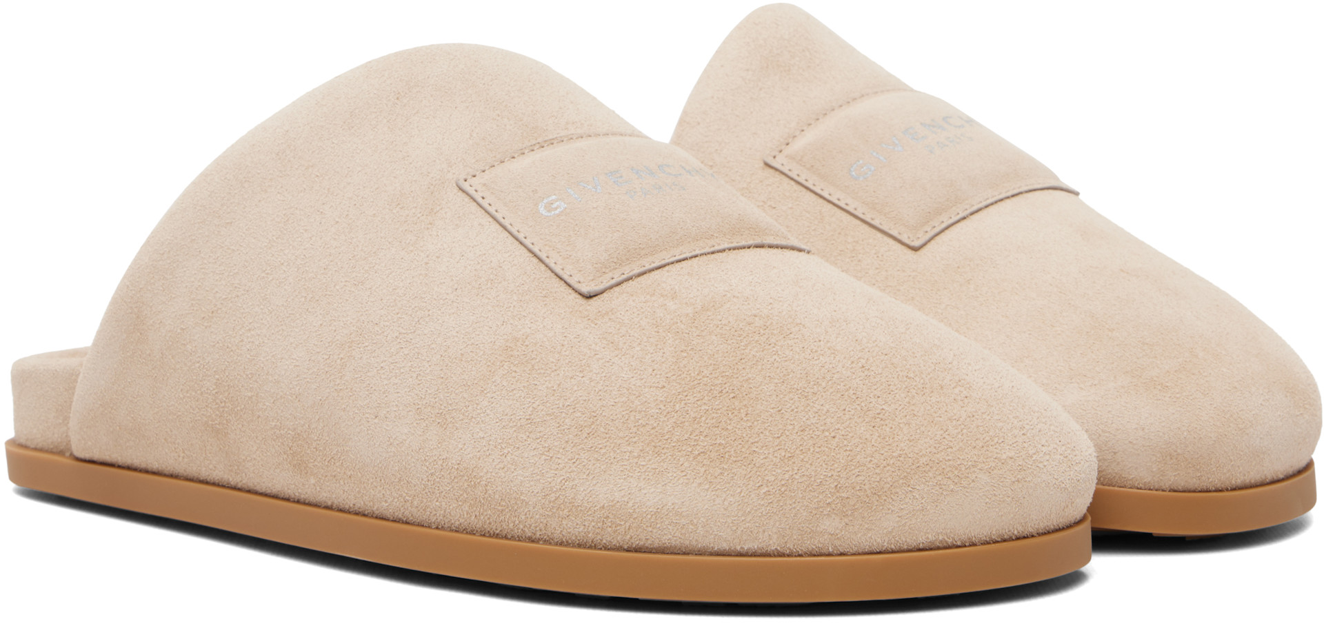 Givenchy - Beige Puffy Mule Loafers