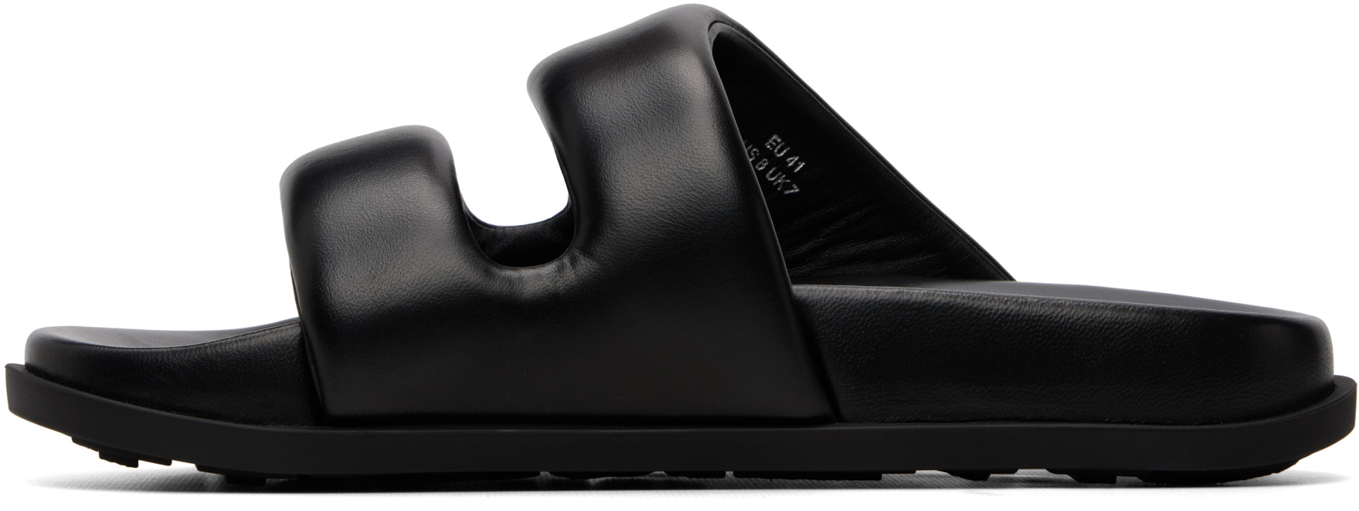 Givenchy - Sandales rembourrées noires à logos