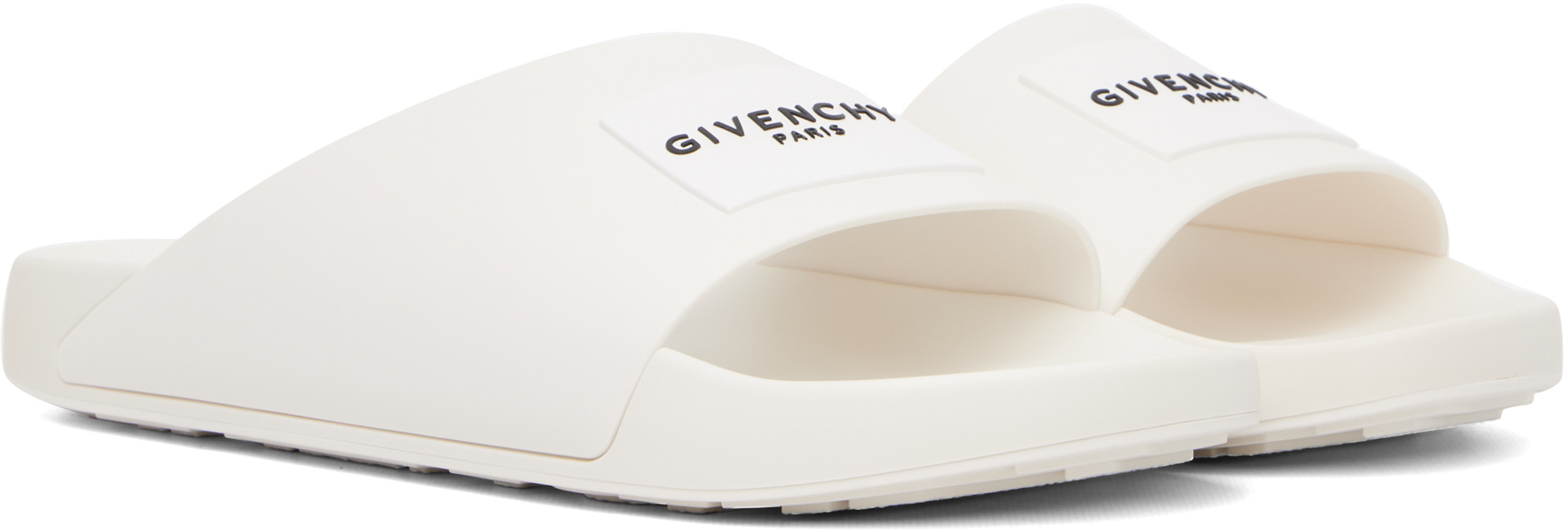Givenchy - White Label Mule Slides