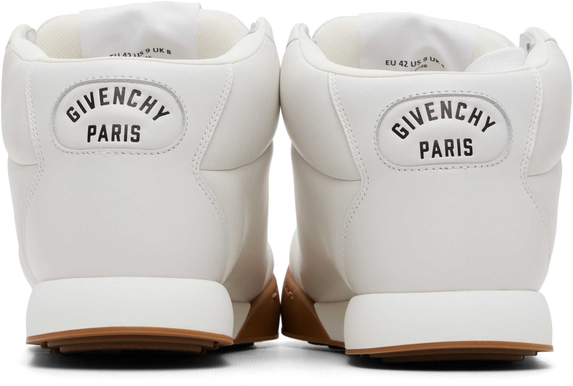 Givenchy - Baskets mi-montantes rembourrées Yard blanches à logos
