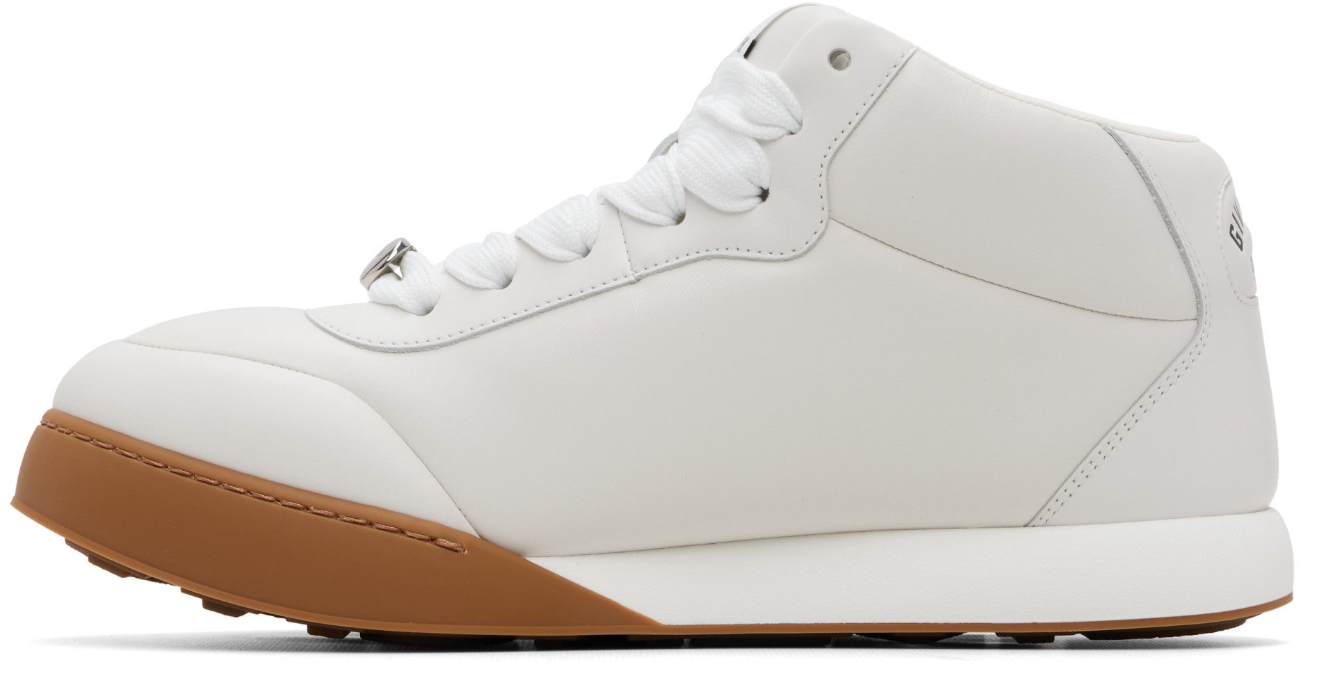 Givenchy - Baskets mi-montantes rembourrées Yard blanches à logos