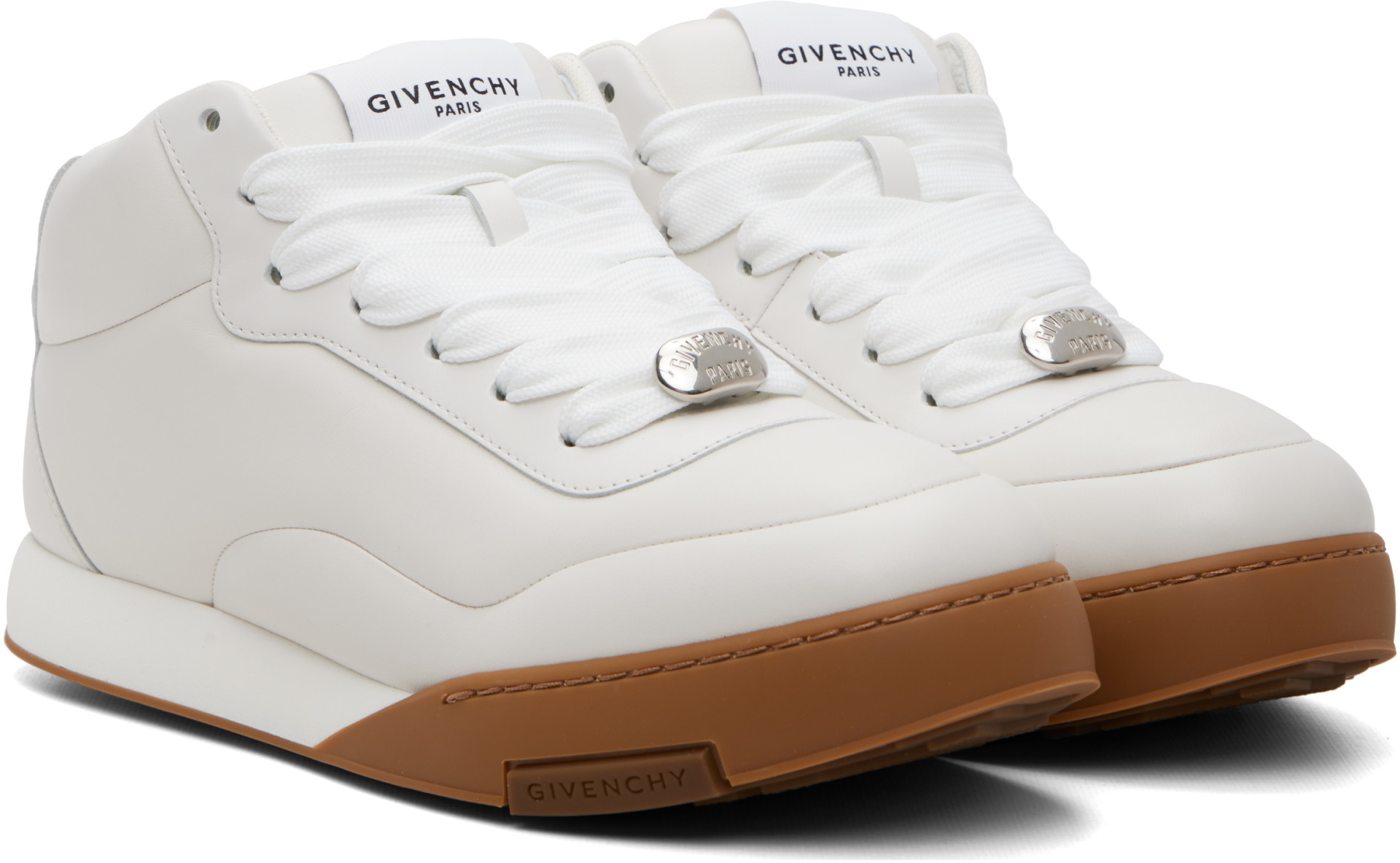 Givenchy - White 'Givenchy Puffy Yard' Mid-Top Sneakers