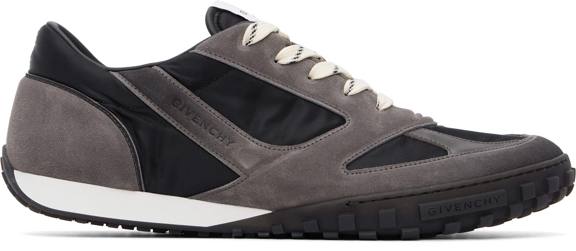 Givenchy - Gray & Black Glide Sneakers