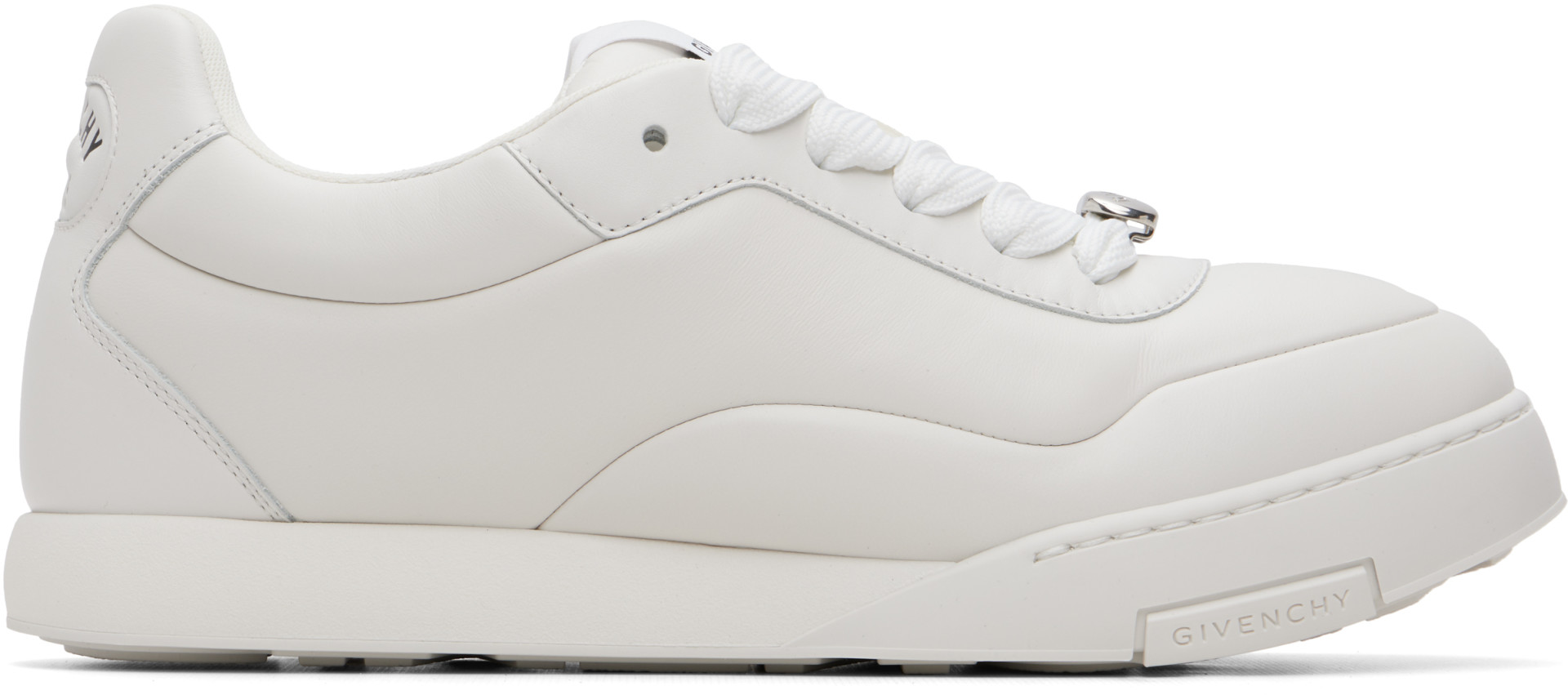 Givenchy - Baskets rembourrées Yard blanches en cuir à logos