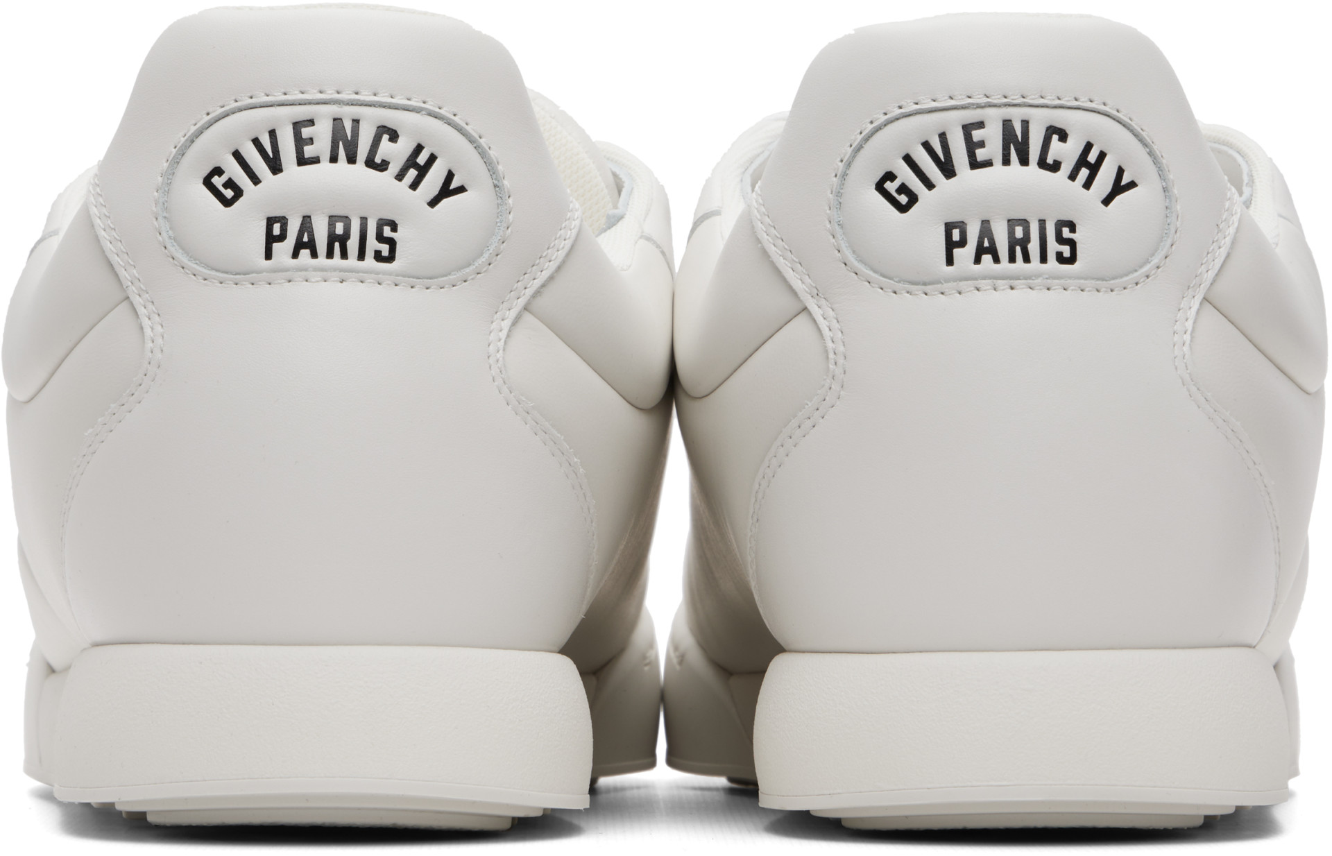 Givenchy - Baskets rembourrées Yard blanches en cuir à logos