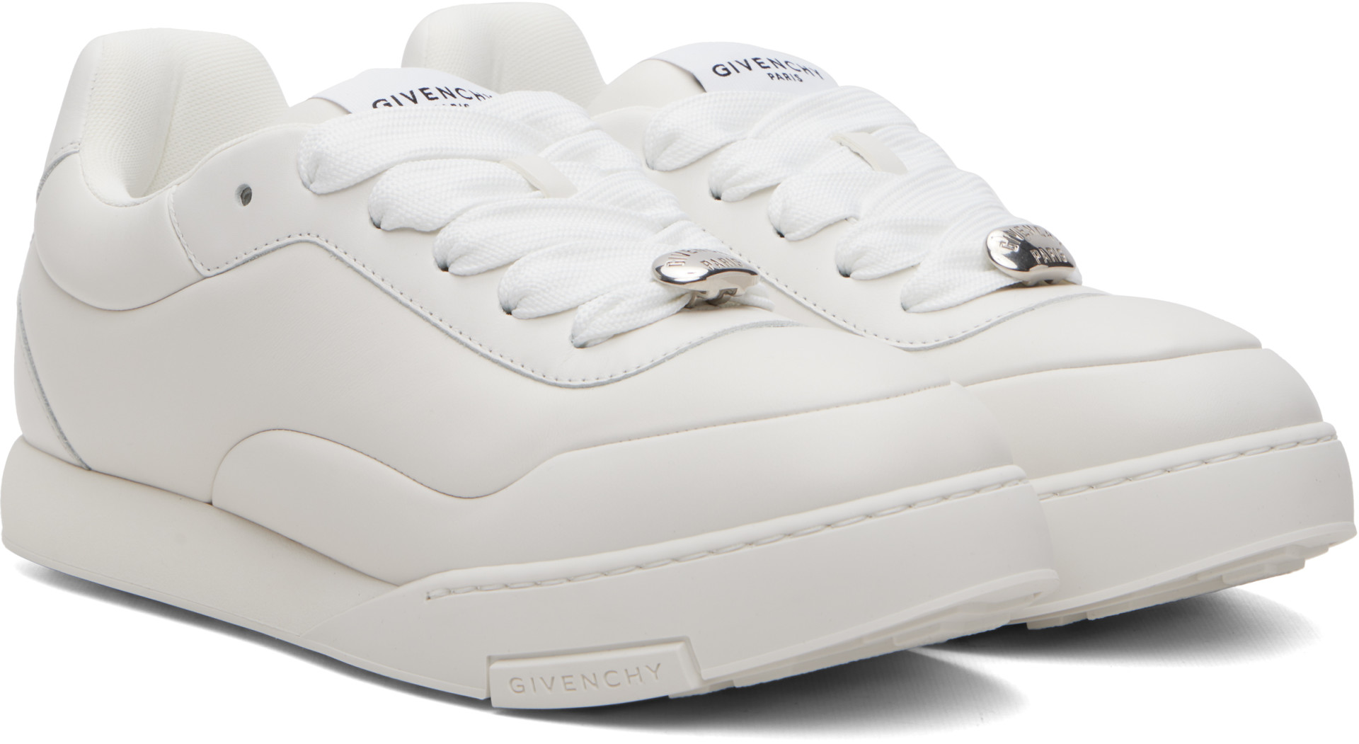 Givenchy - White 'Givenchy Puffy Yard' Leather Sneakers