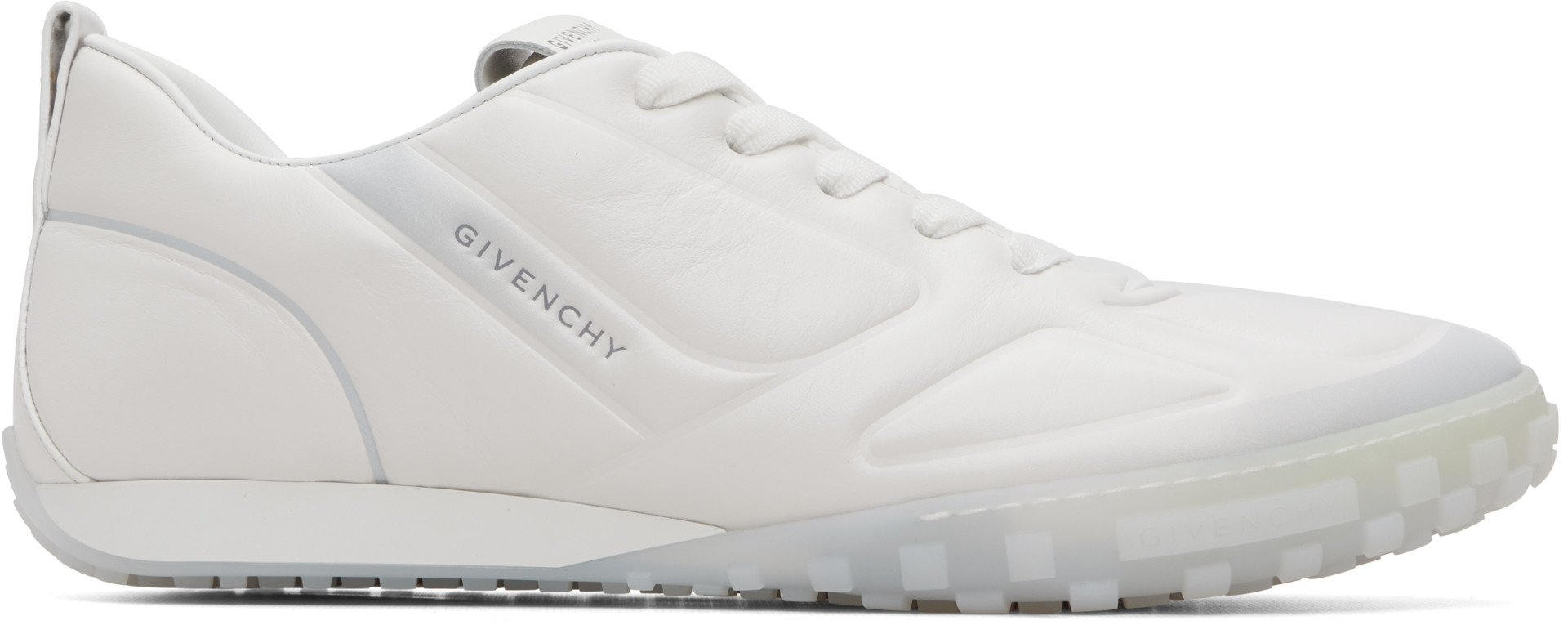 Givenchy - White Glide Leather Sneakers
