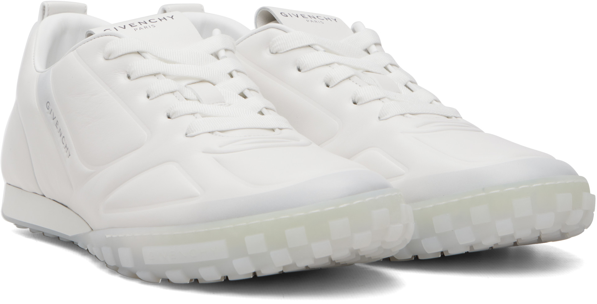 Givenchy - White Glide Leather Sneakers