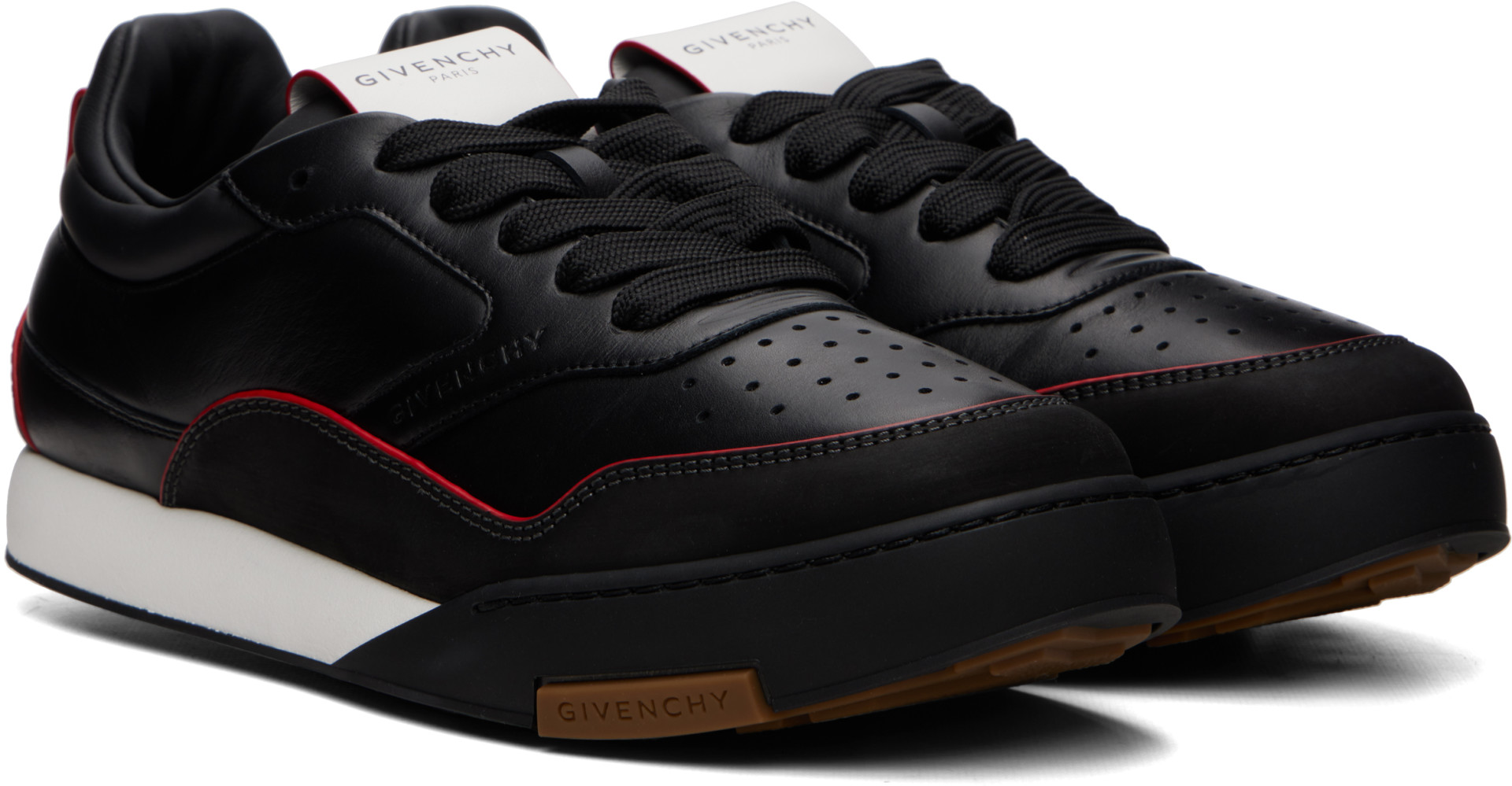 Givenchy - Black 'Givenchy Yard' Leather Sneakers