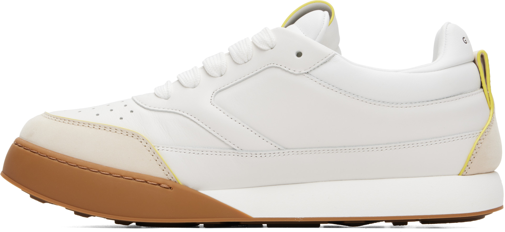 Givenchy - Baskets Yard blanches en cuir à logos