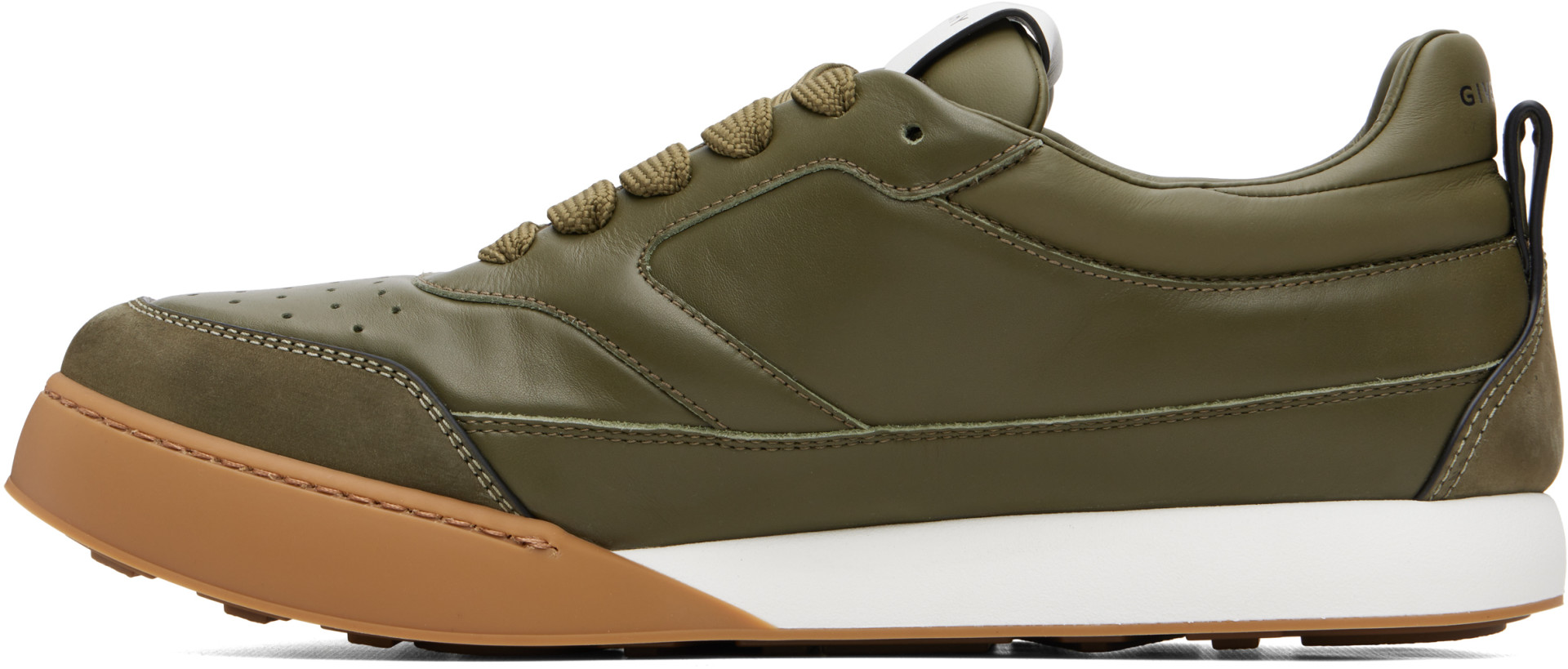 Givenchy - Khaki 'Givenchy Yard' Leather Sneakers