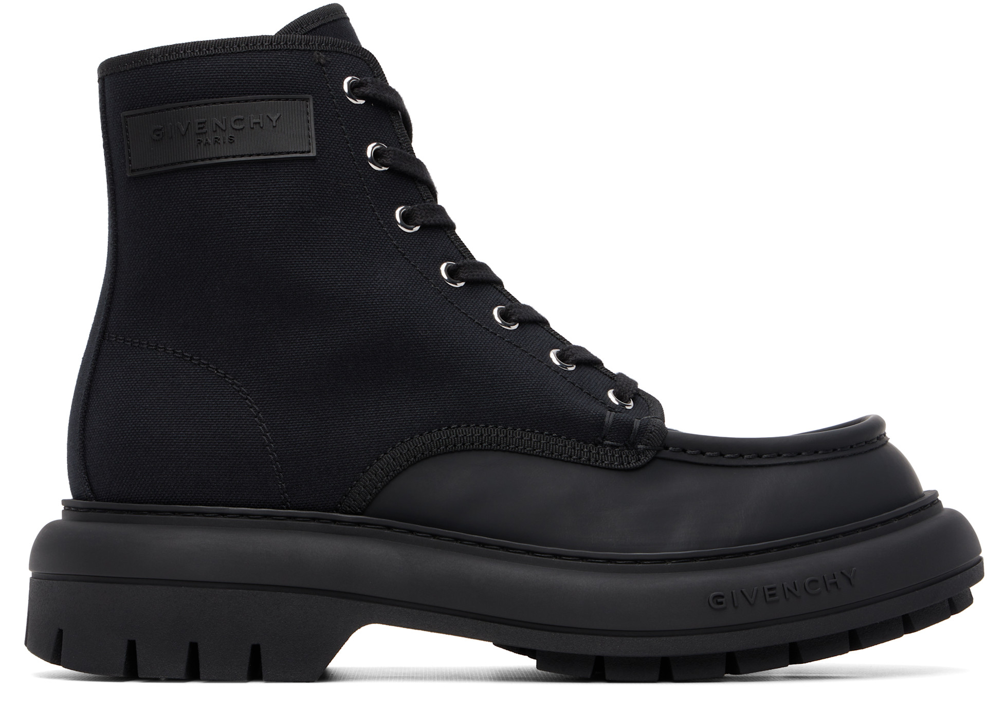 Givenchy - Black 'Givenchy Cargo' Desert Boots