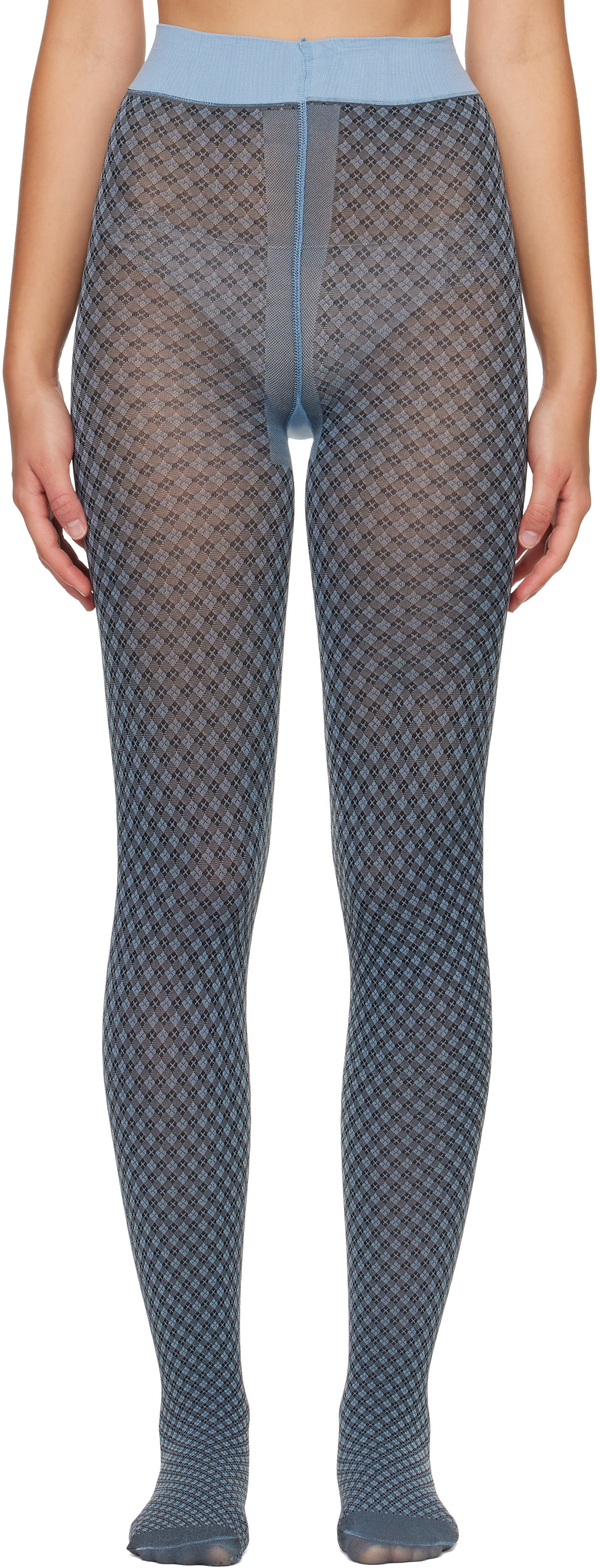 Swedish Stockings - Collant Clara Mod bleu