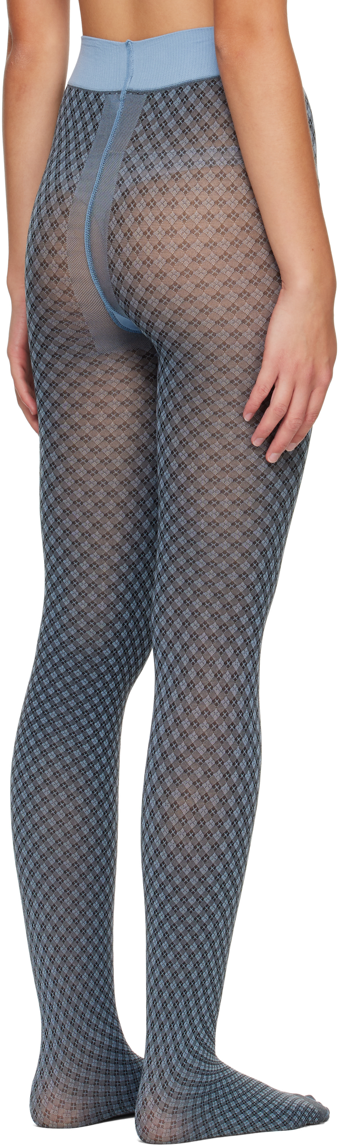 Swedish Stockings - Collant Clara Mod bleu