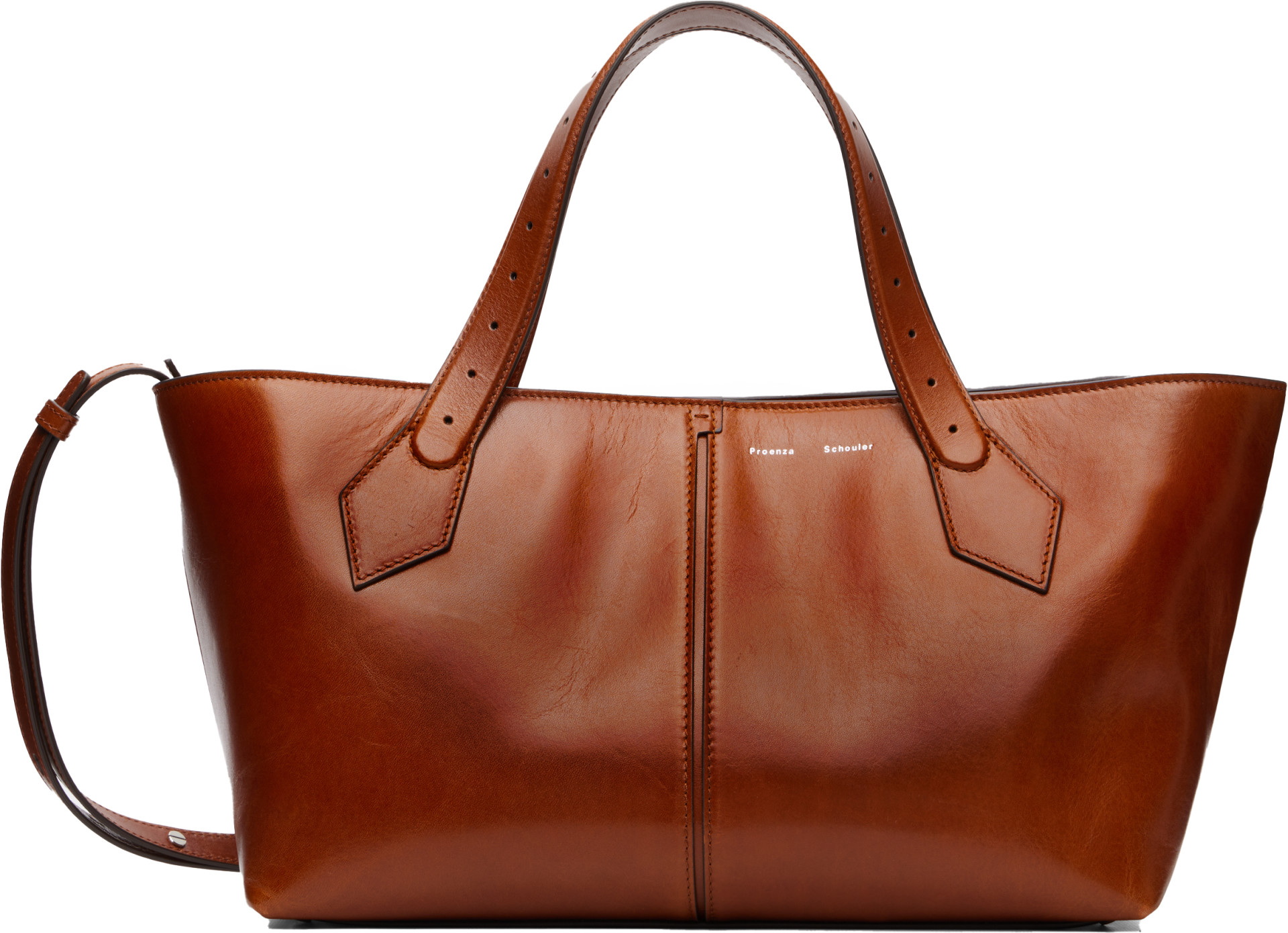 Proenza Schouler: Brown East West Chelsea Tote | SSENSE