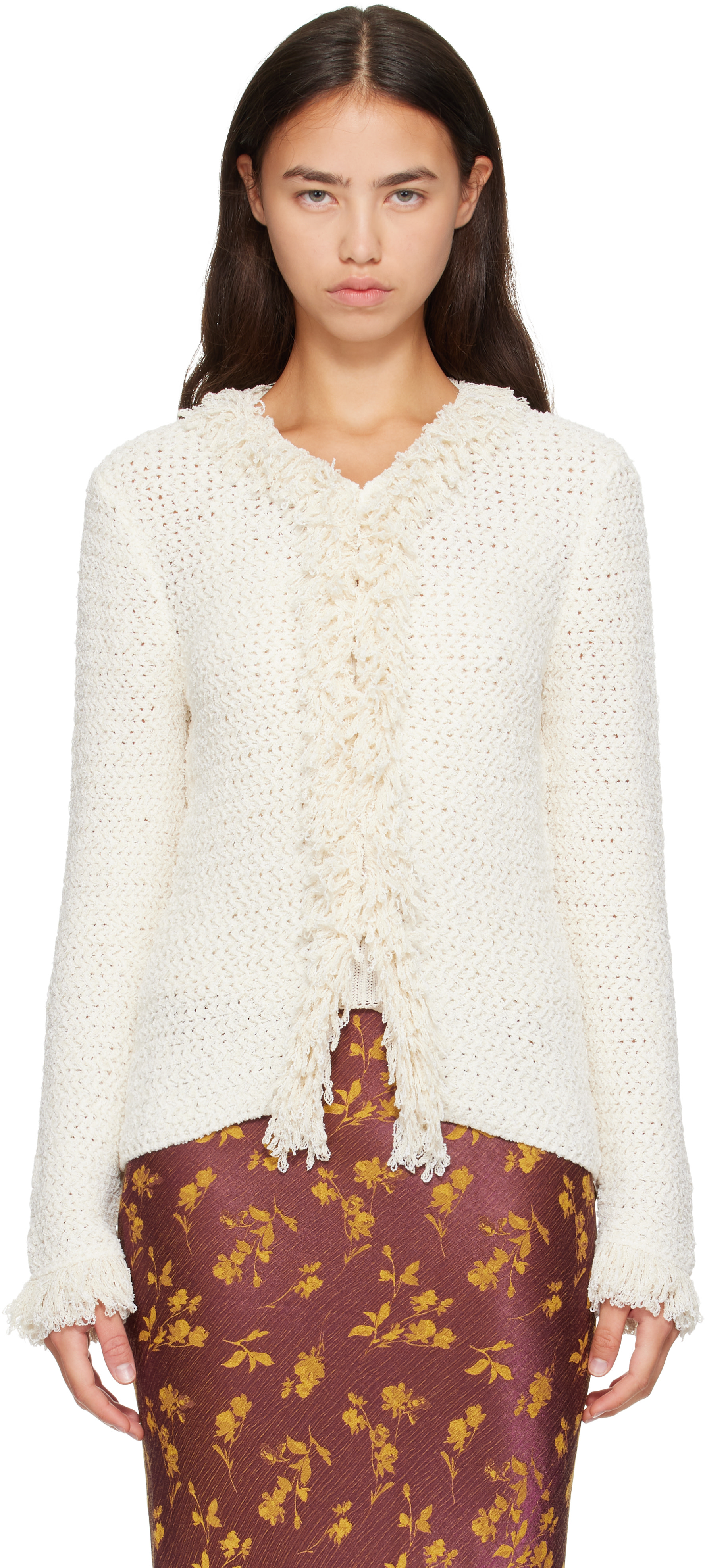 シロ0707 Proenza Schouler: Off-White Nilo Cardigan | SSENSE Japan