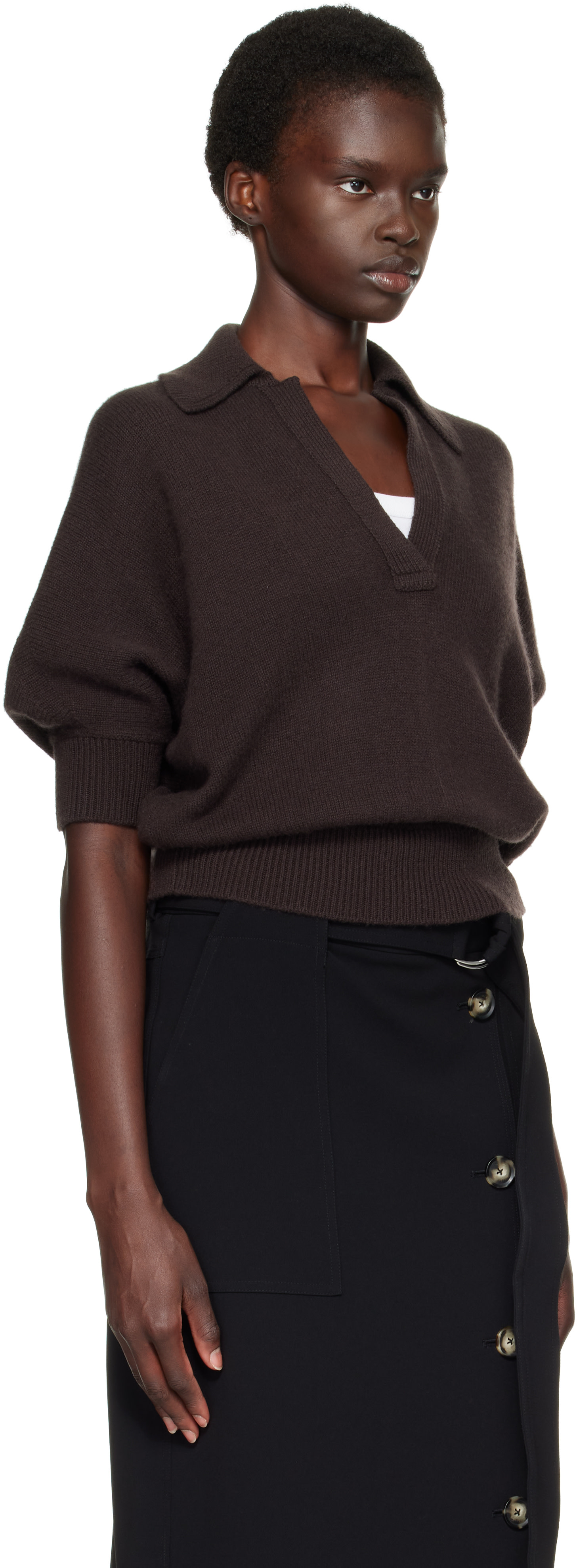 Proenza Schouler: Brown Vella Polo | SSENSE