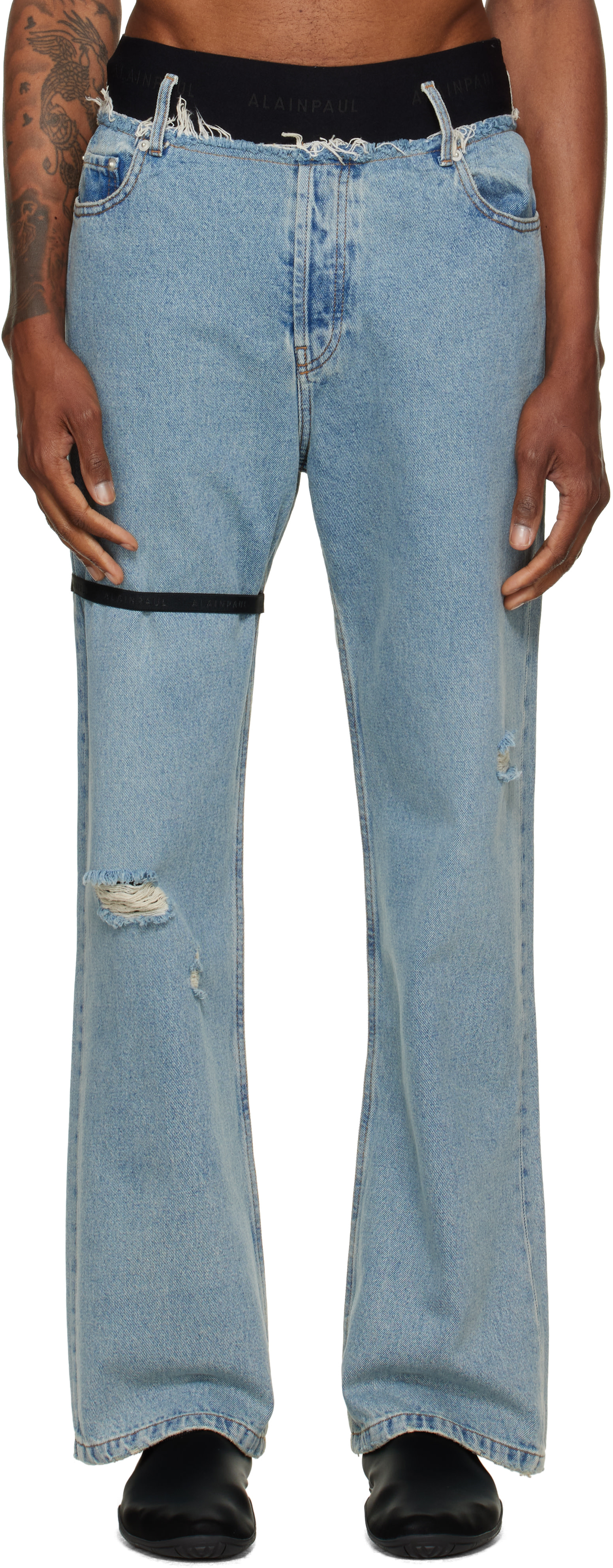 ALAINPAUL - Blue Regular Fit Jeans