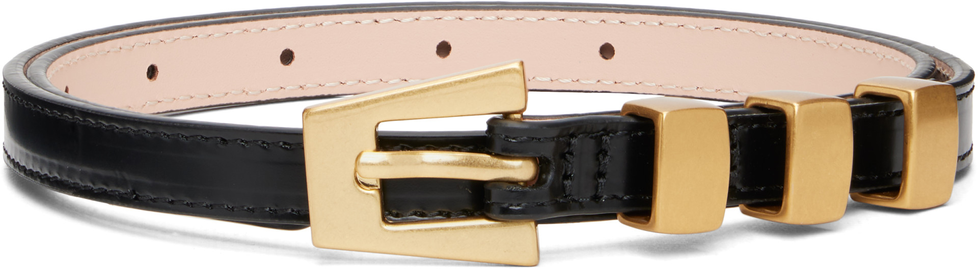 BY FAR - Ceinture Vic noire