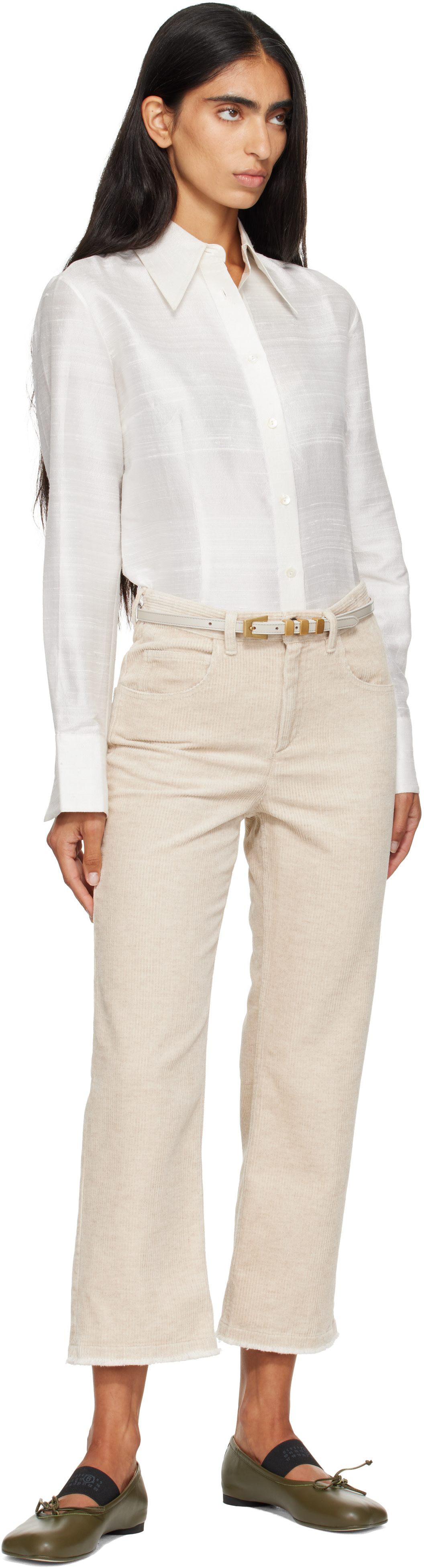 BY FAR - Ceinture Vic gris