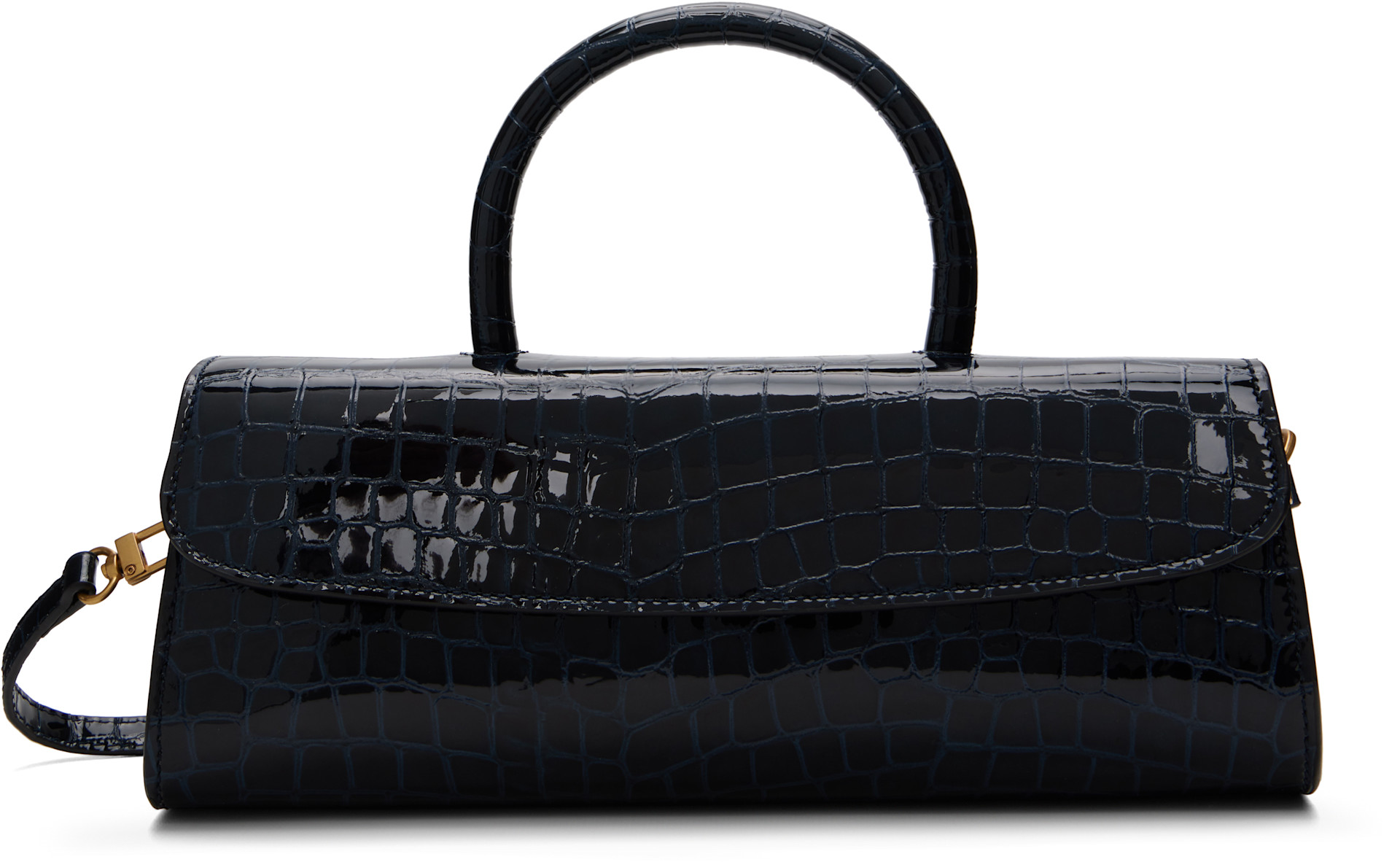 BY FAR - Navy Mini Longa Bag