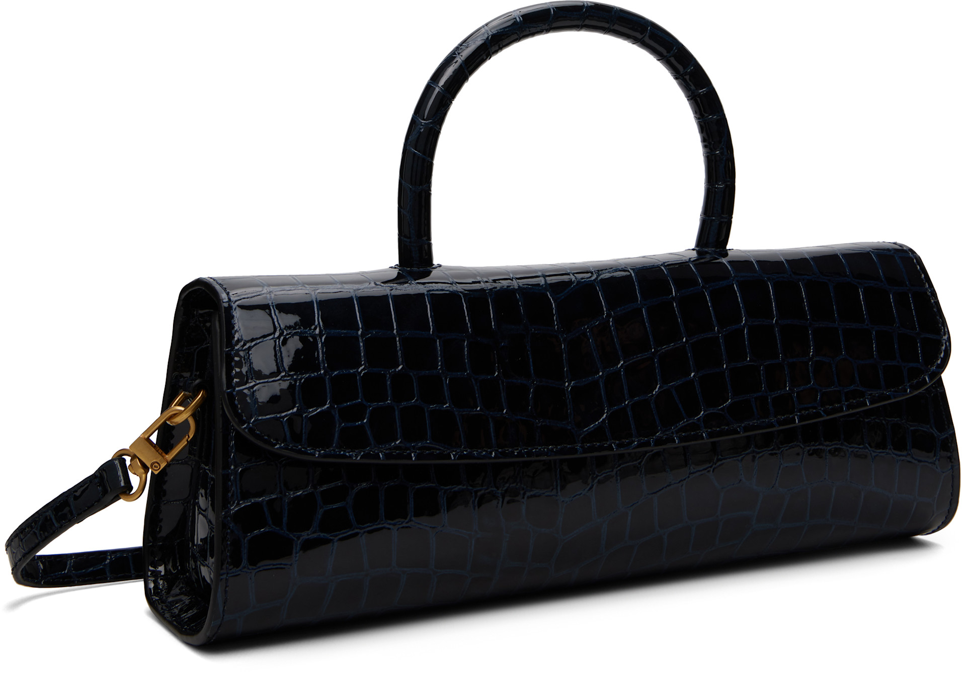 BY FAR - Navy Mini Longa Bag