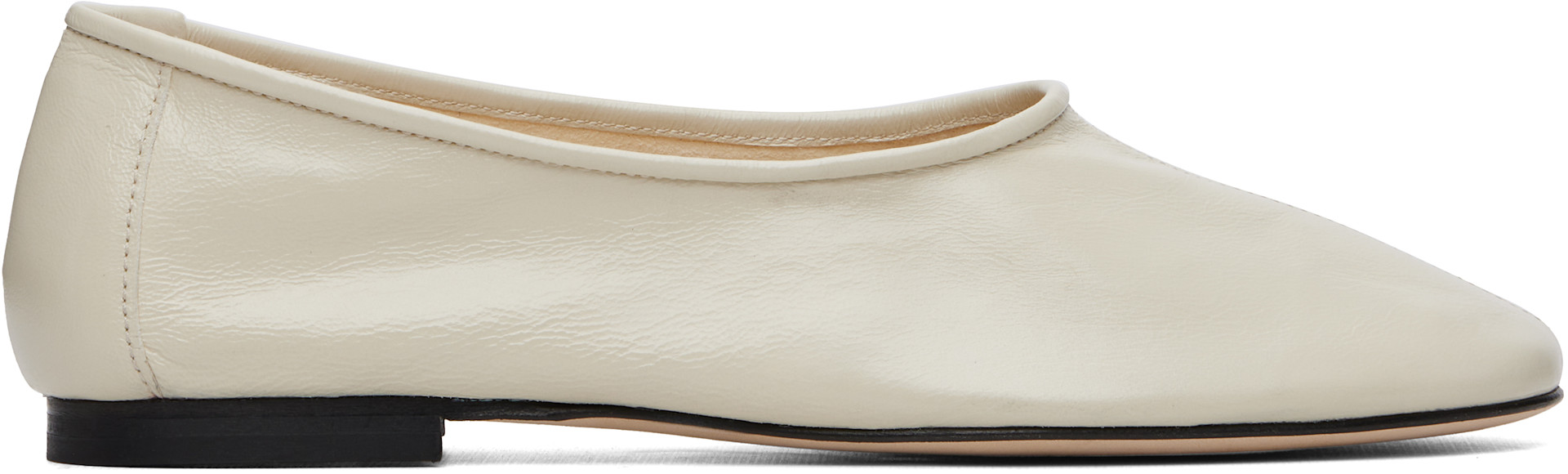 BY FAR - Off-White Prudence Flats