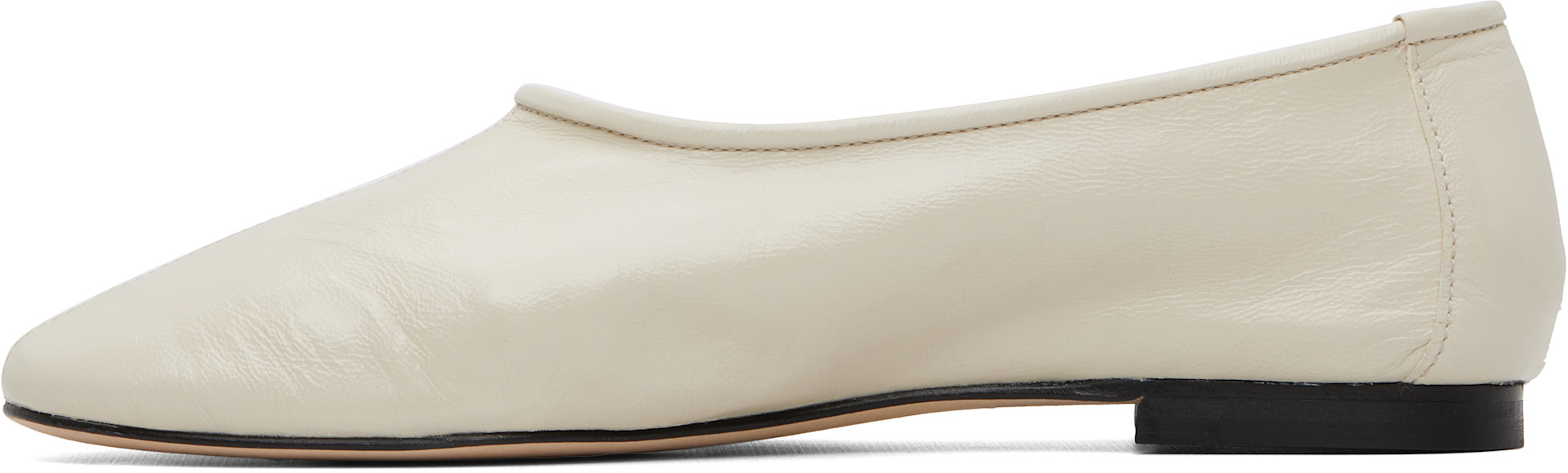 BY FAR - Off-White Prudence Flats