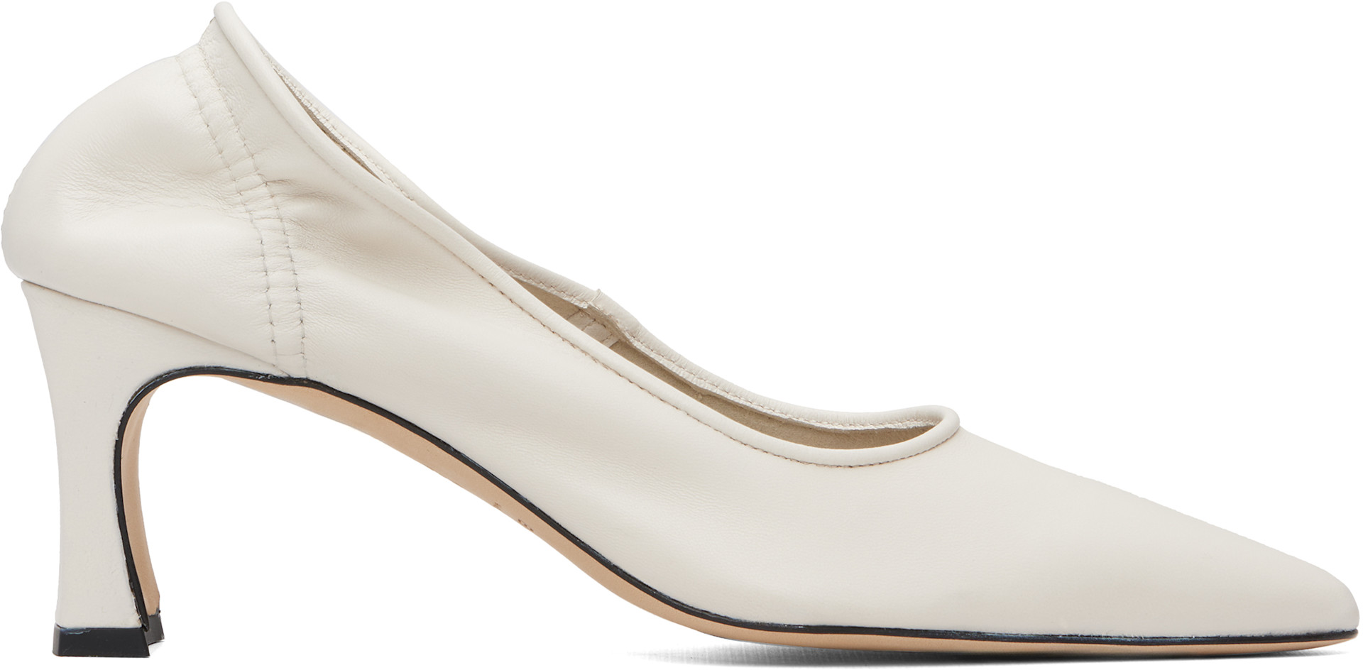 BY FAR - Chaussures à talon Carre blanches