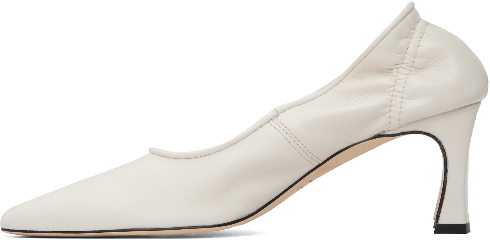 BY FAR - Chaussures à talon Carre blanches