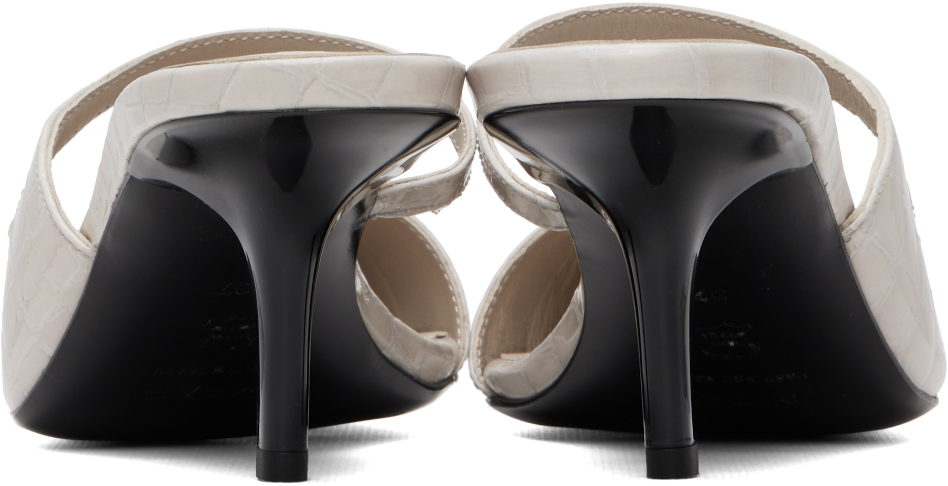 BY FAR - Chaussures à talon Serena blanches