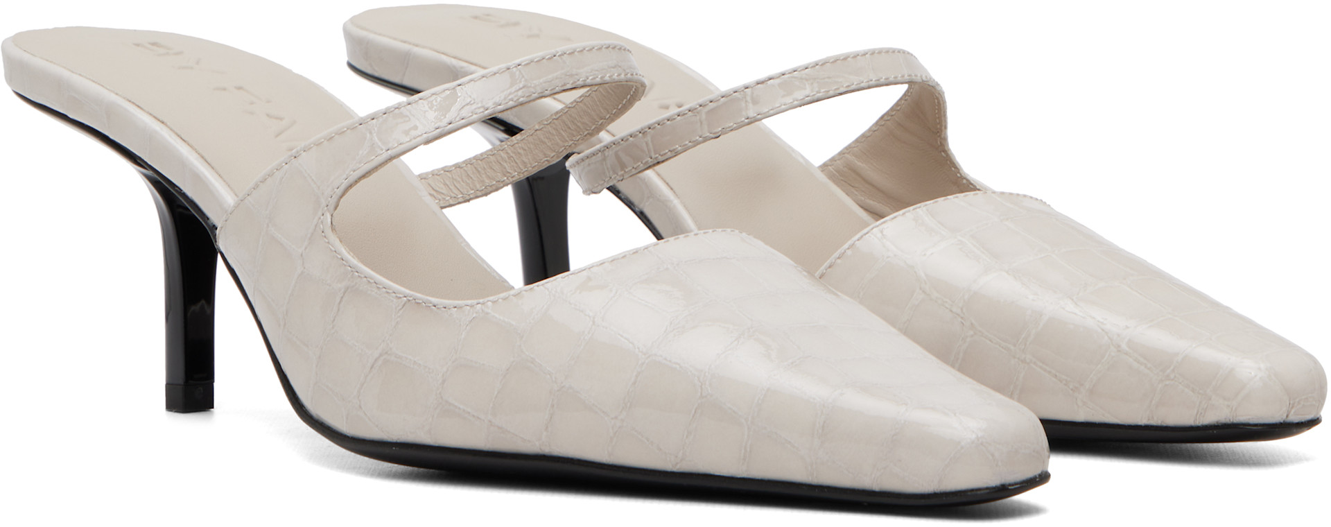 BY FAR - Chaussures à talon Serena blanches