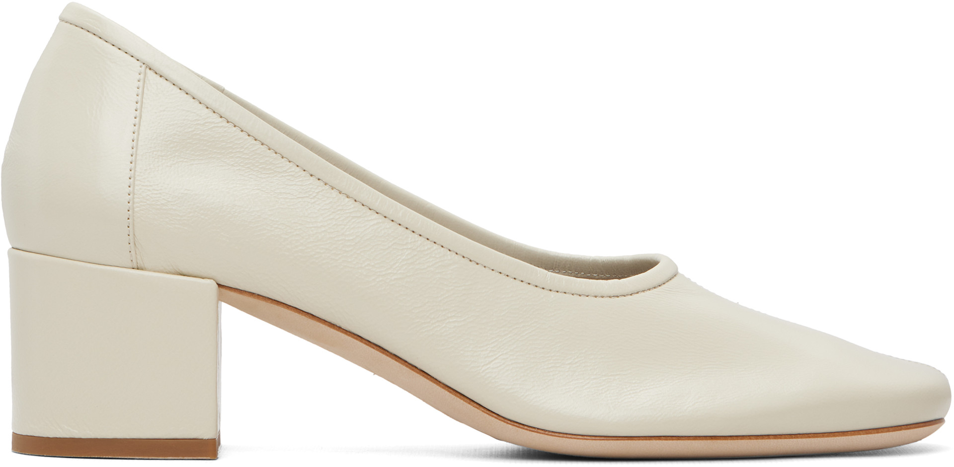 BY FAR - Chaussures à talon Prudence 45 blanches
