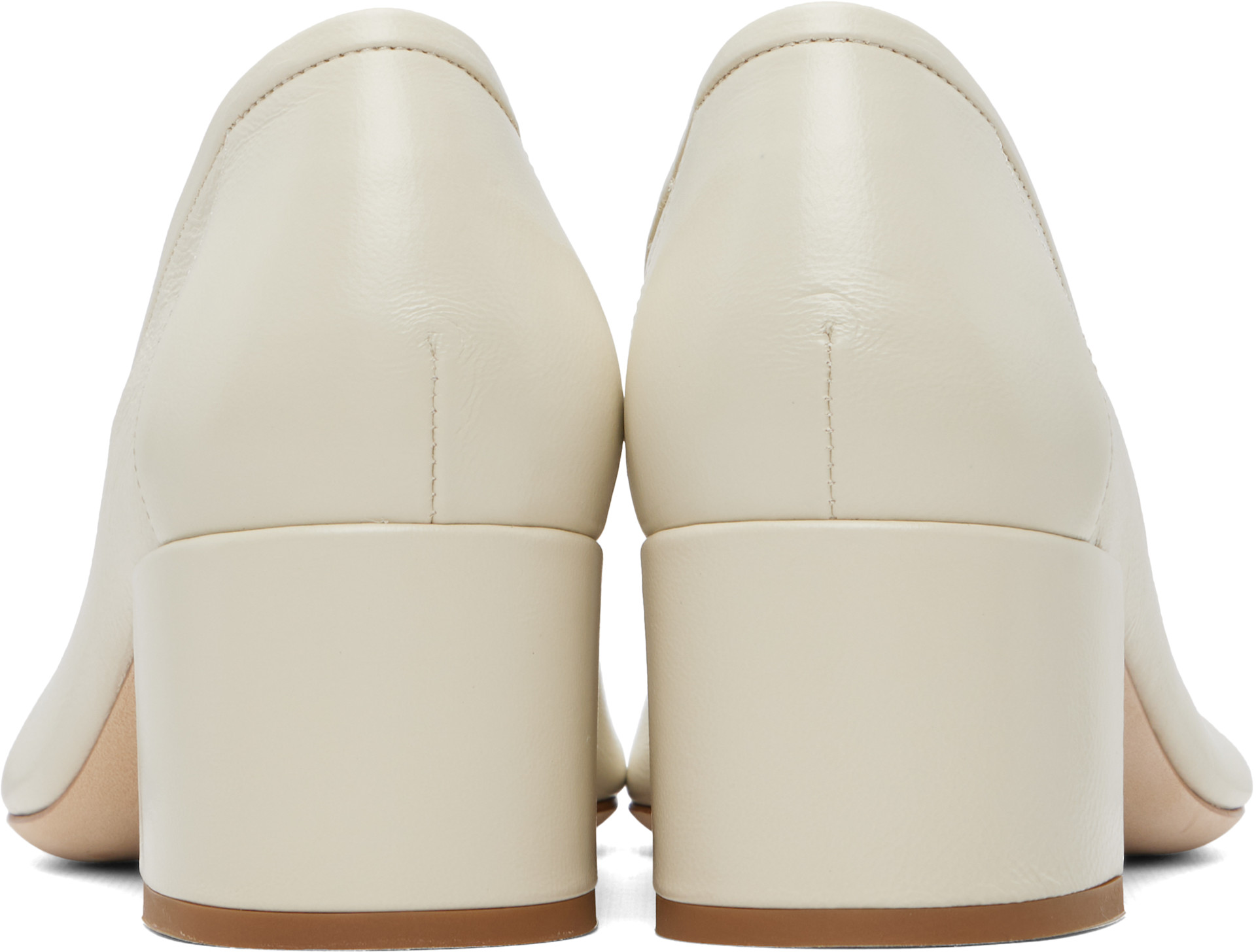 BY FAR - Chaussures à talon Prudence 45 blanches