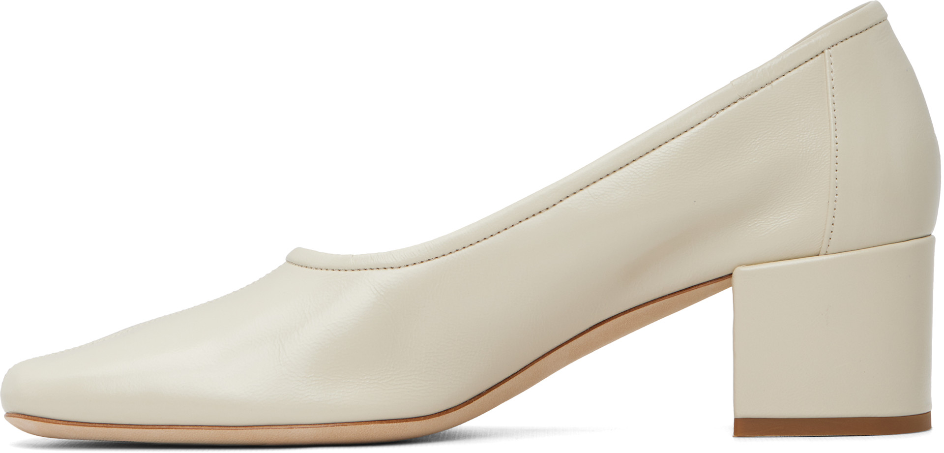 BY FAR - Chaussures à talon Prudence 45 blanches