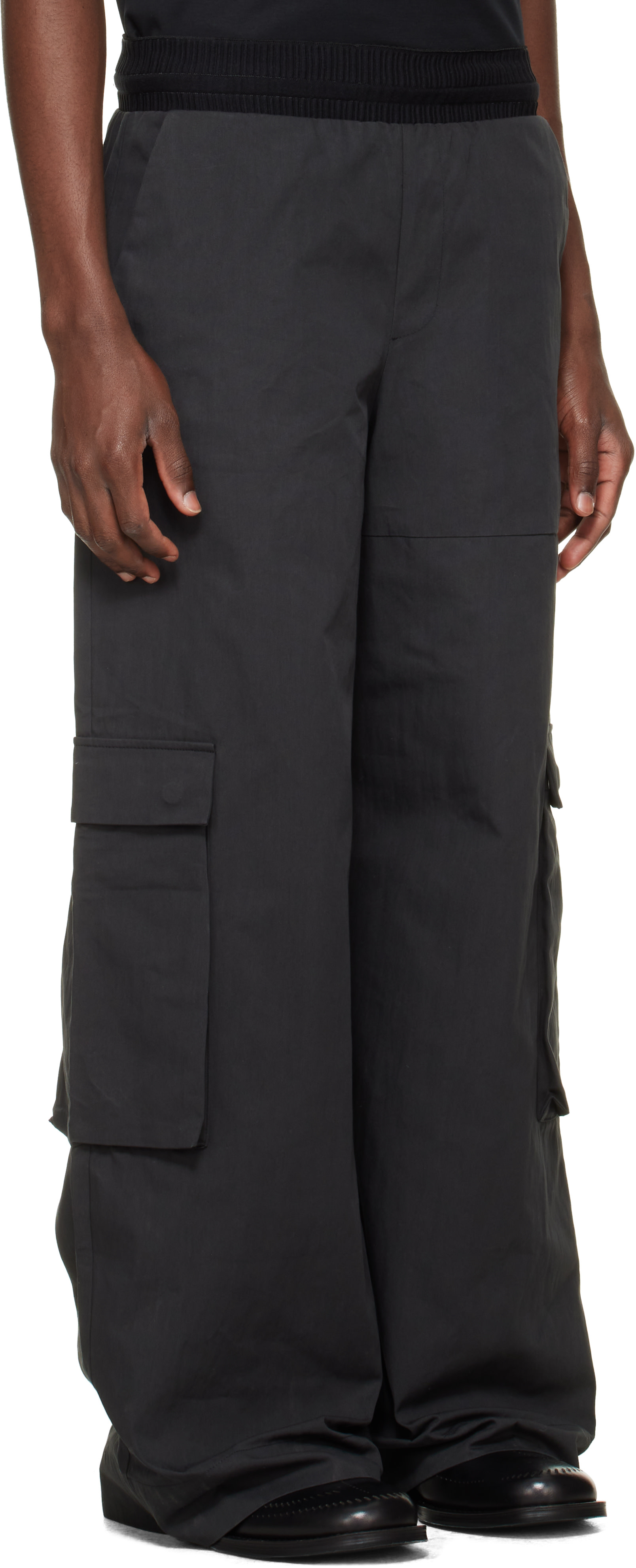 HELIOT EMIL - Black Pulsar Cargo Pants