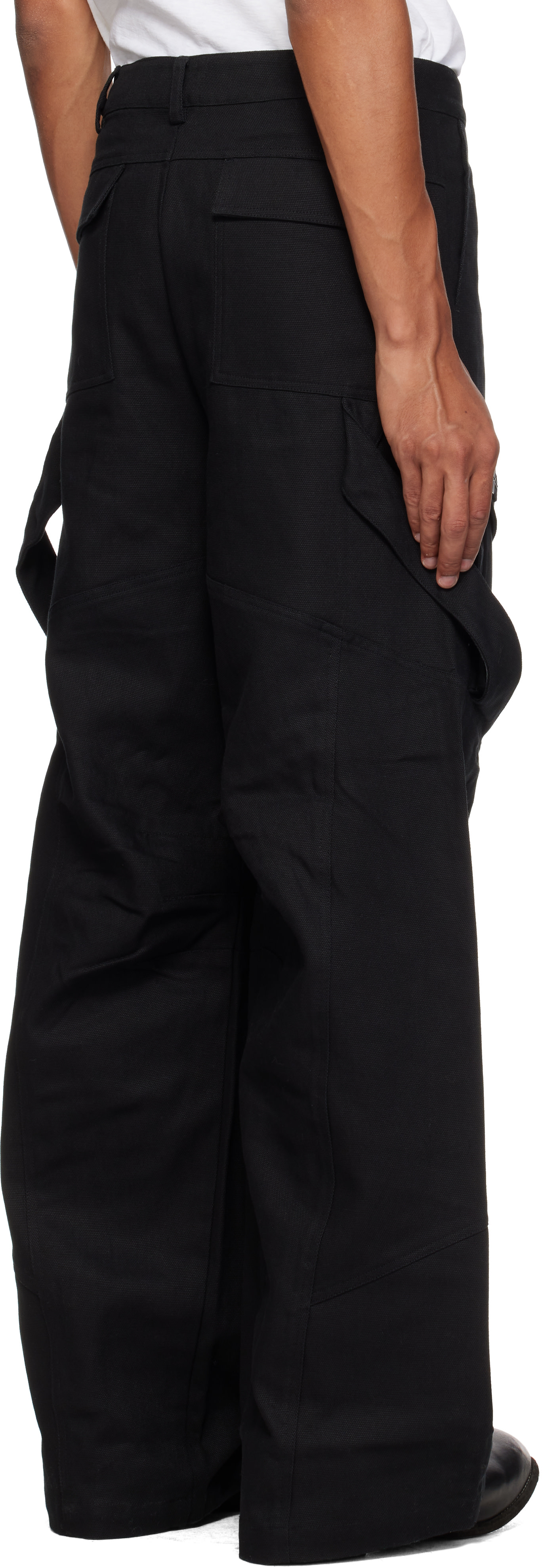 HELIOT EMIL - Black Cellulae Cargo Pants