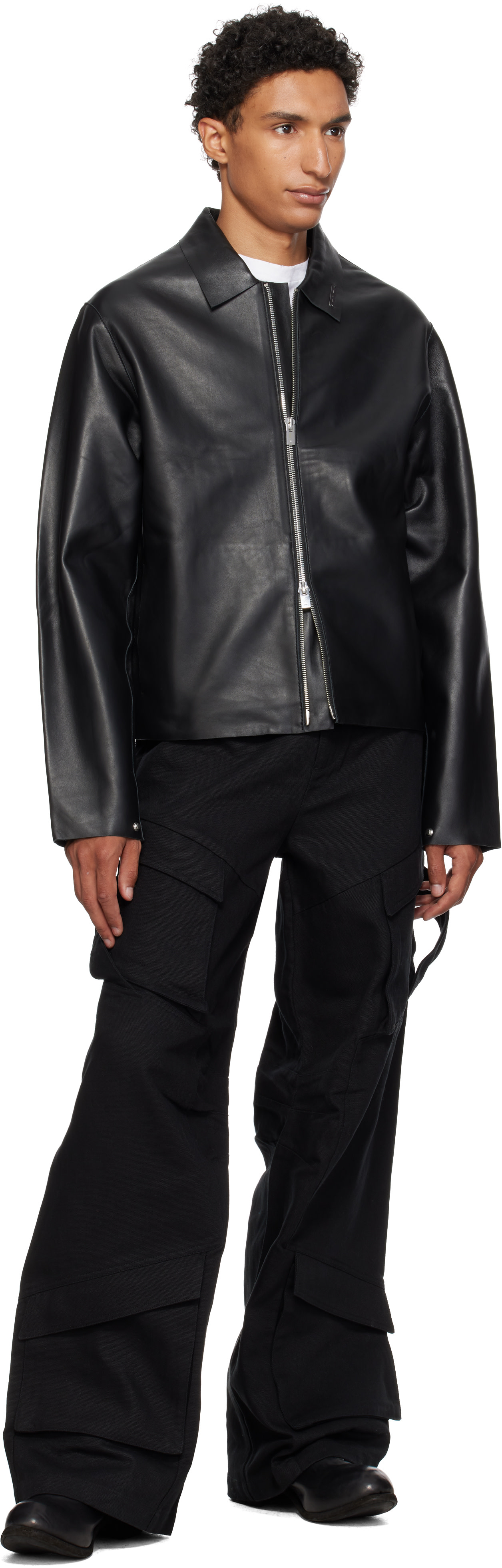 HELIOT EMIL - Black Cellulae Cargo Pants