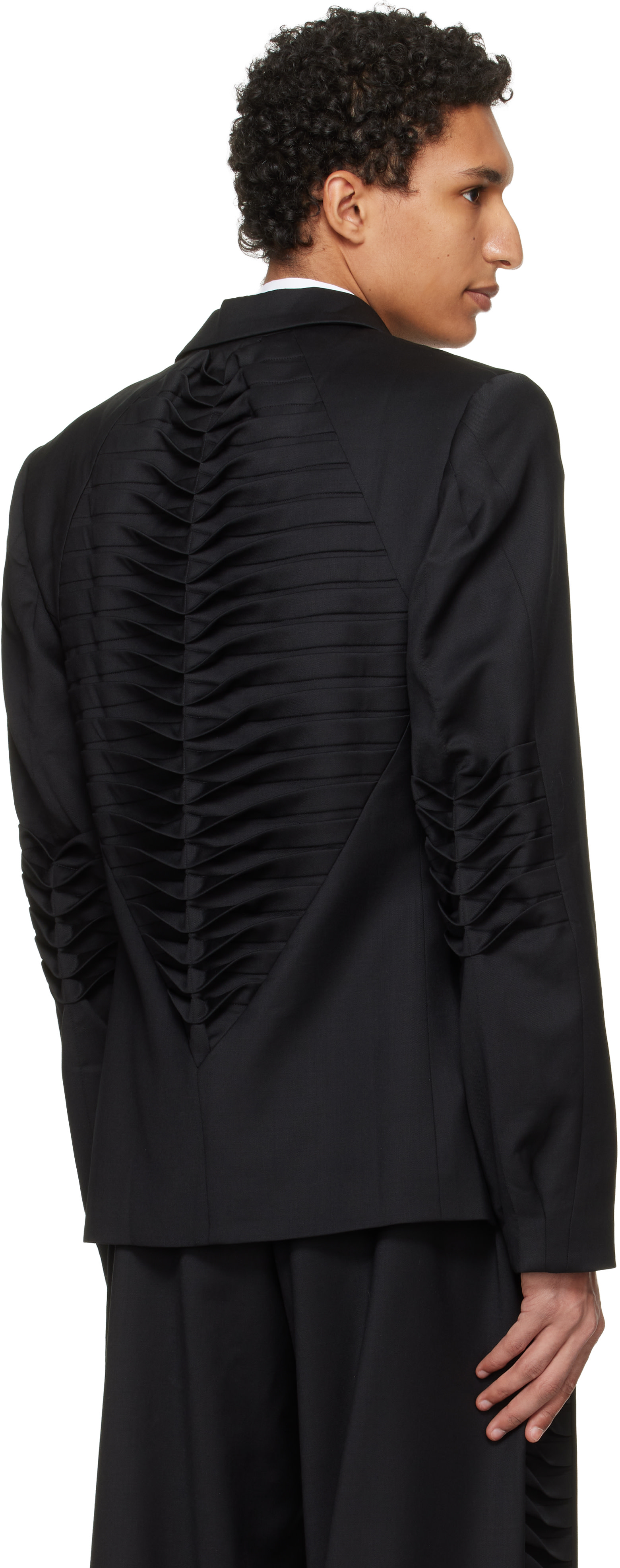 HELIOT EMIL: Black Vibraxis Blazer | SSENSE