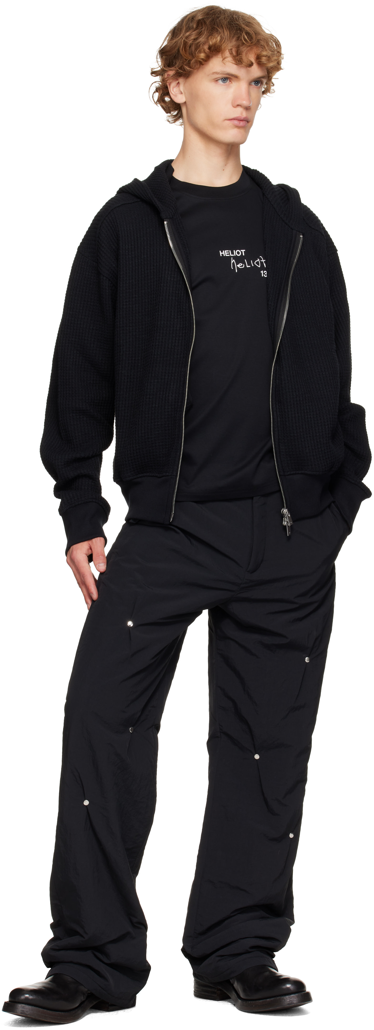 HELIOT EMIL - Pull à capuche Risset noir