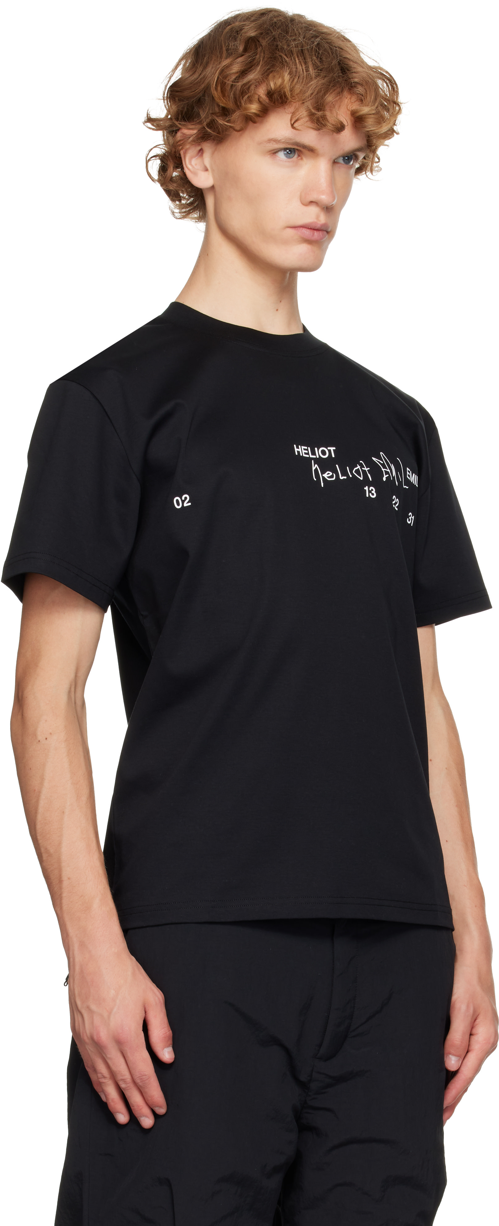 HELIOT EMIL: Black Fulgens T-shirt | SSENSE Australia