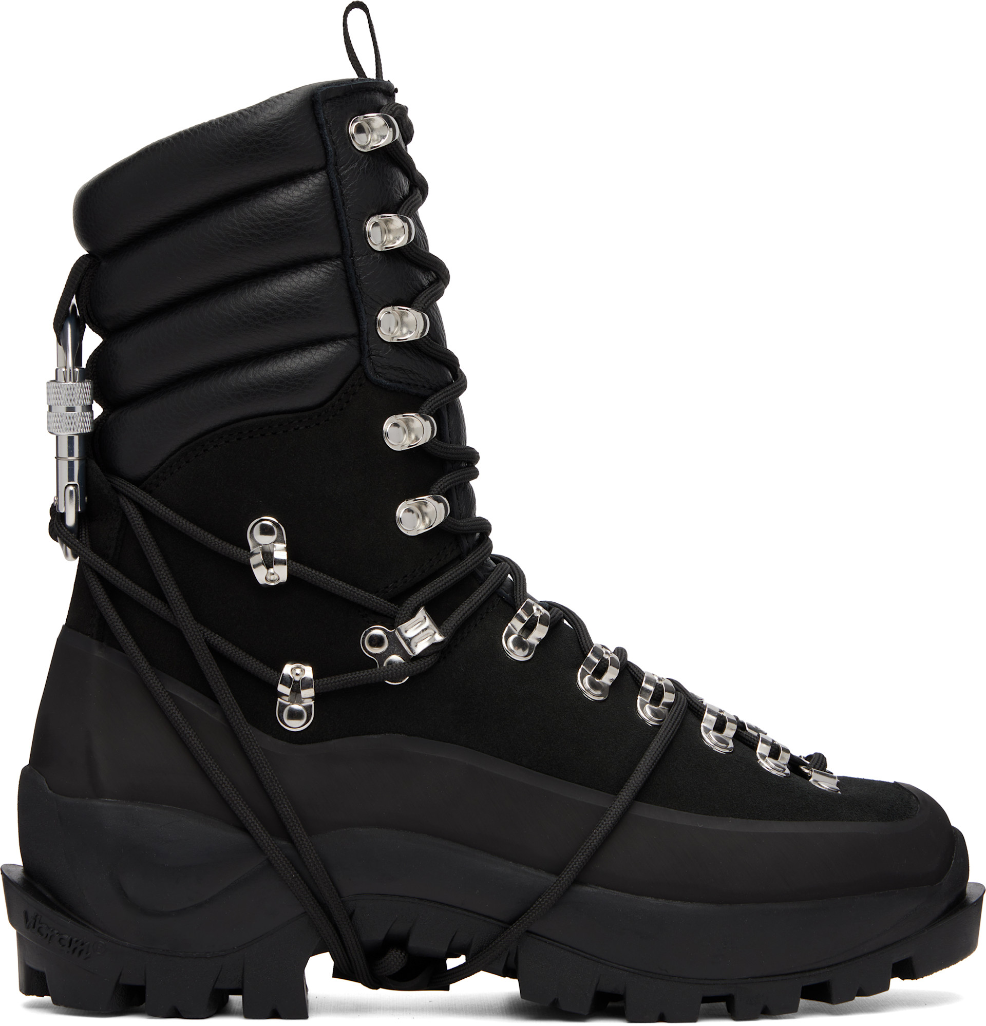 HELIOT EMIL: Black Tall Hiking Boots | SSENSE