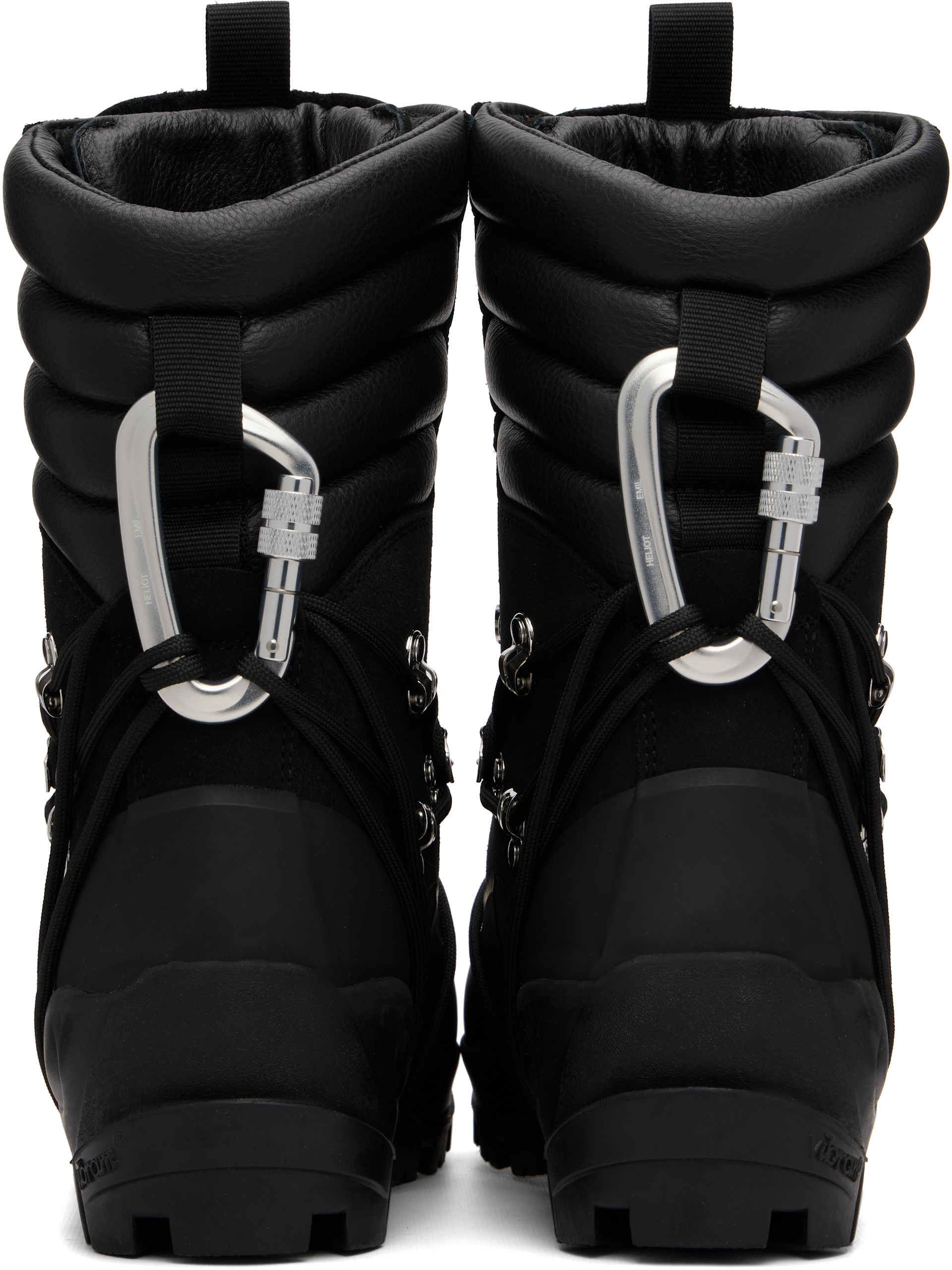 HELIOT EMIL: Black Tall Hiking Boots | SSENSE