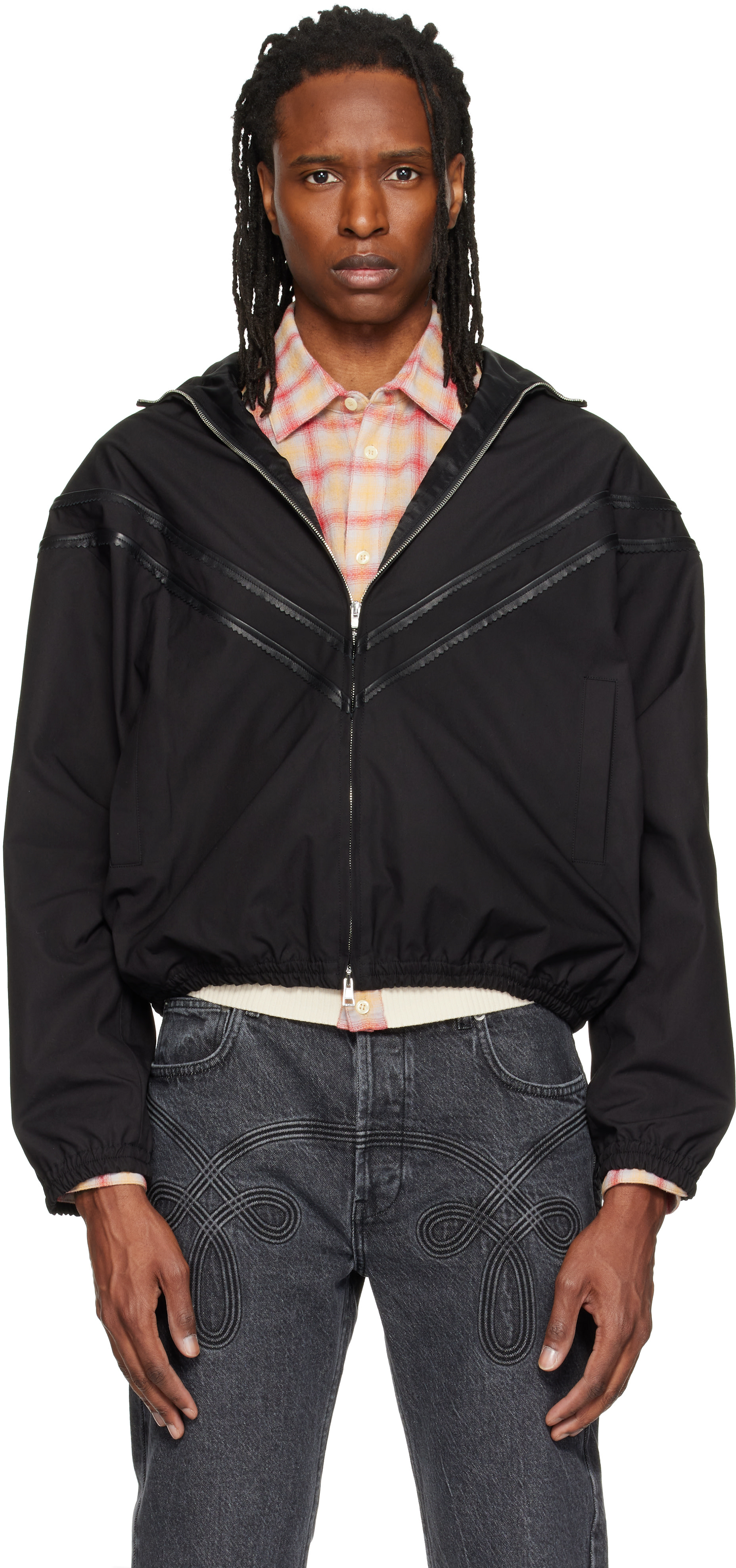 Stefan Cooke - Black Pinking Corded Jacket