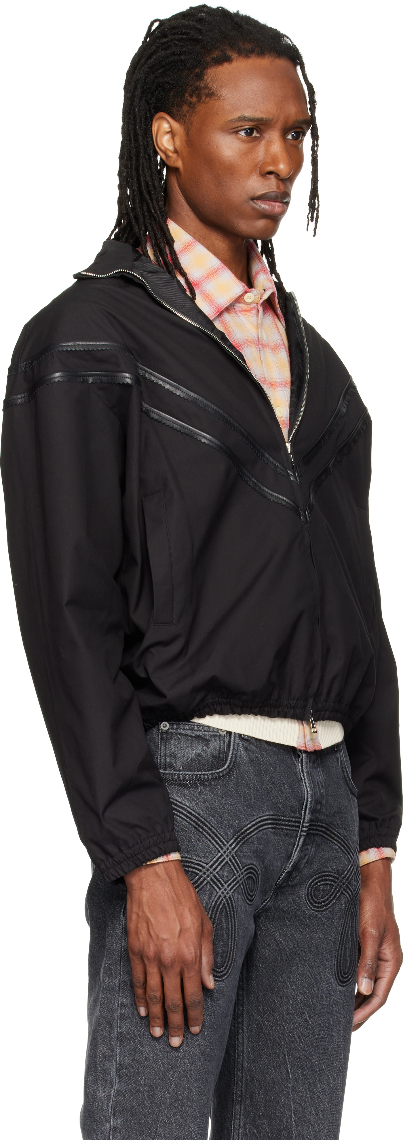 Stefan Cooke - Black Pinking Corded Jacket
