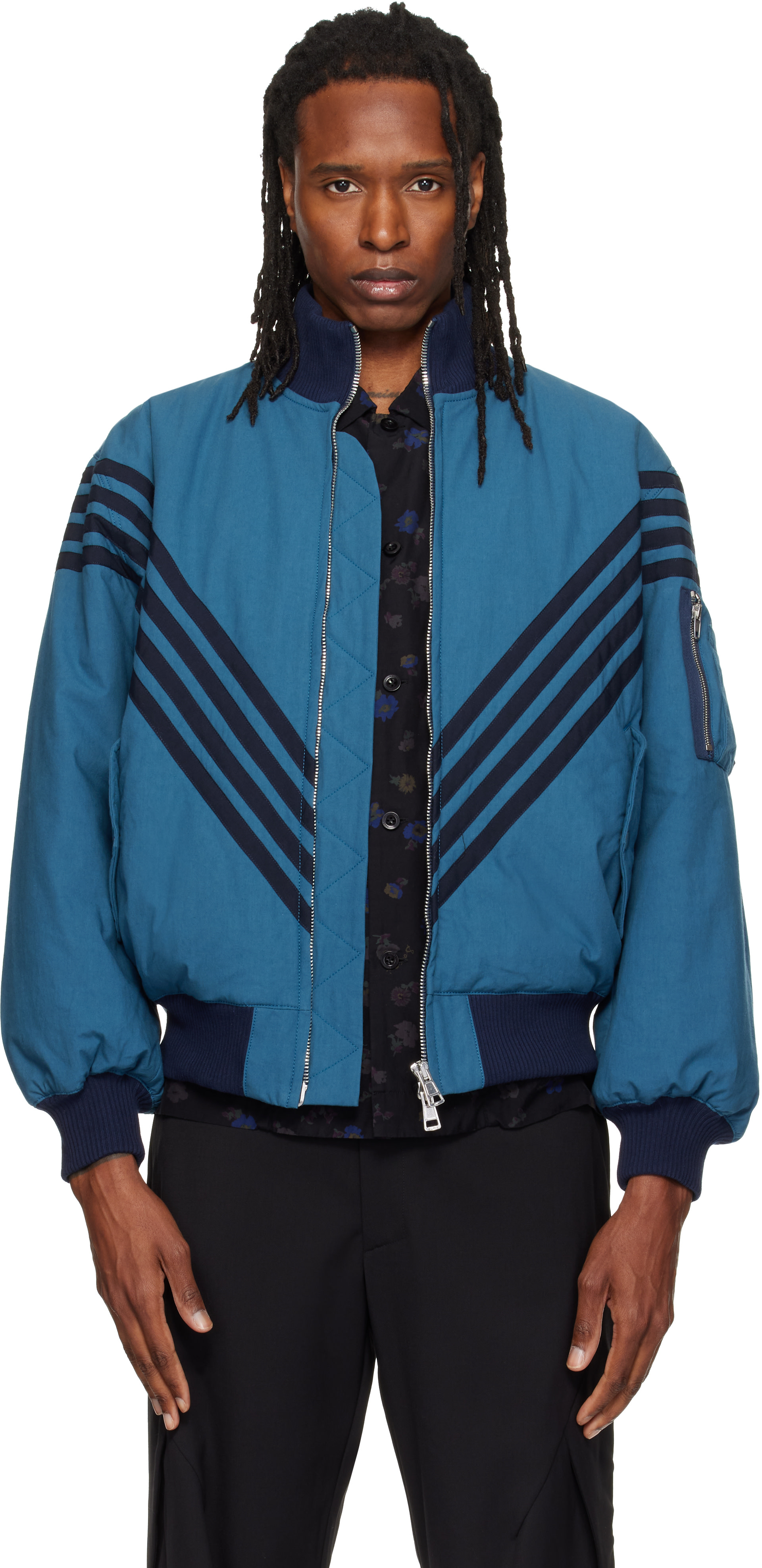 Stefan Cooke - Blue Chevron Tanker Jacket
