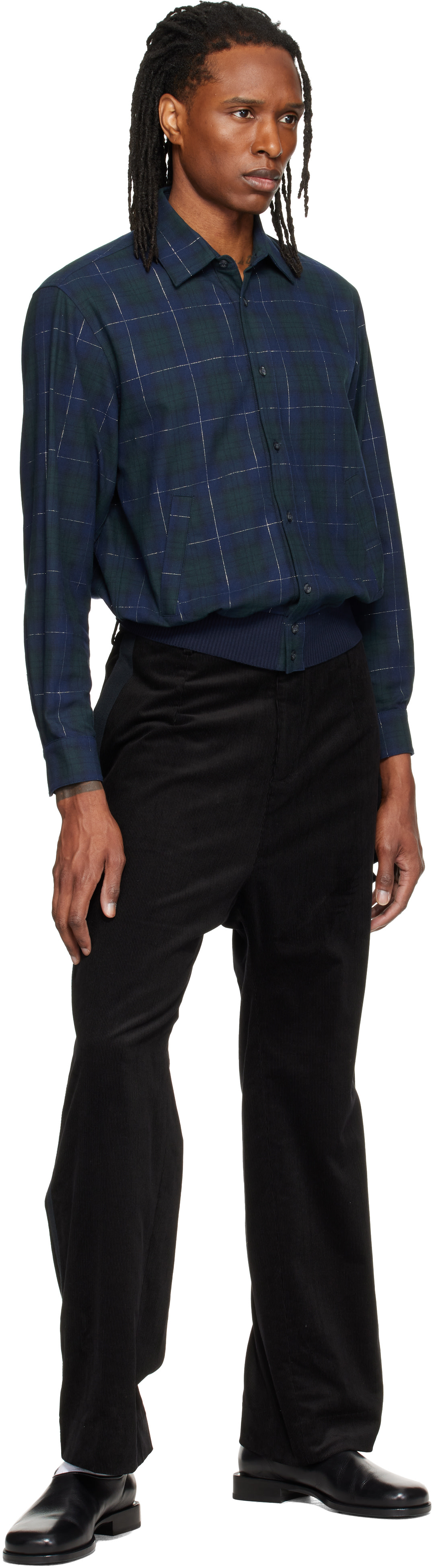 Stefan Cooke - Chemise bleue à logo