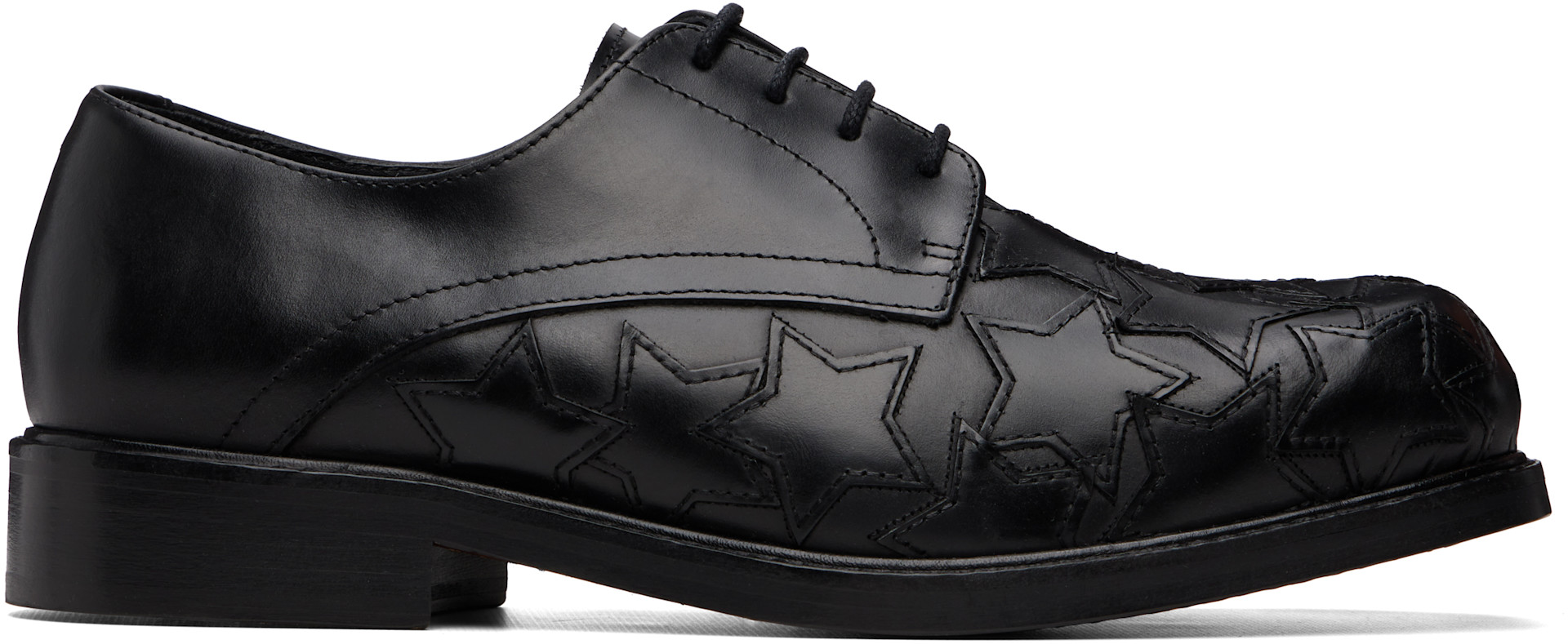 Stefan Cooke - Black Star Square Toe Derbys