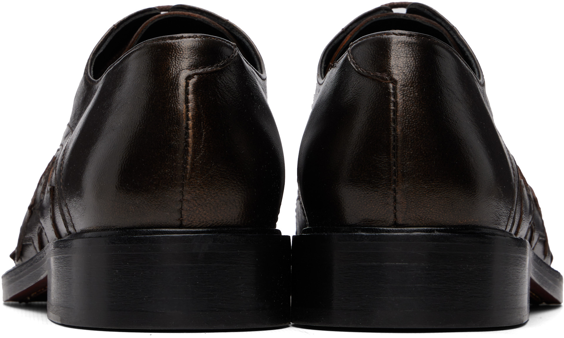Stefan Cooke - Brown Star Square Toe Derbys